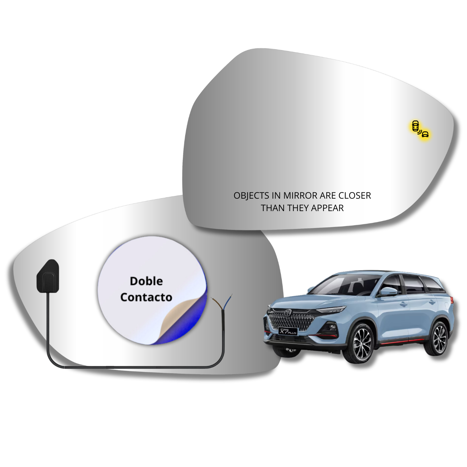 Espejo retrovisor Original Changan X7 2023-2026 - AutoVidriosRobin