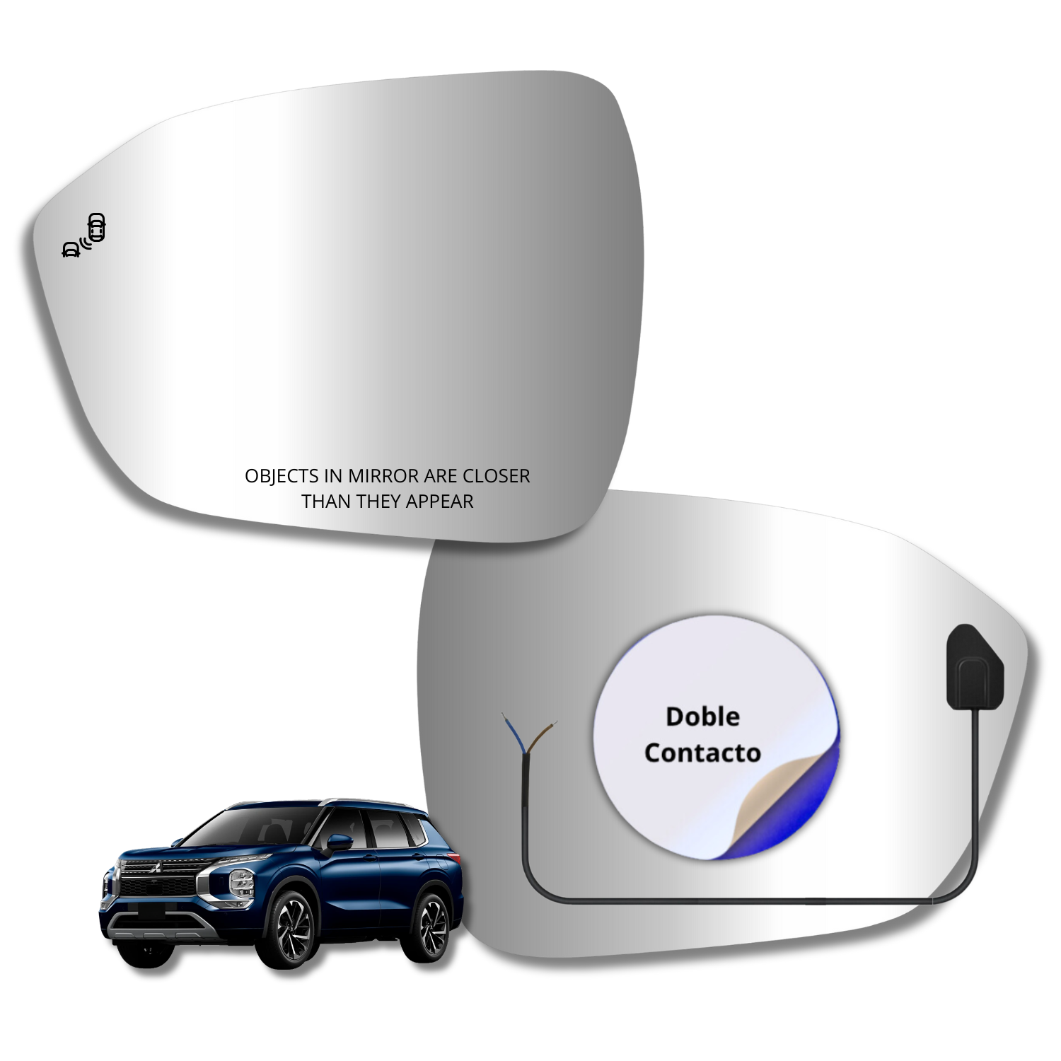 Espejo retrovisor Alternativo Panorámico c/Sensor Mitsubishi Outlander 2022-2025
