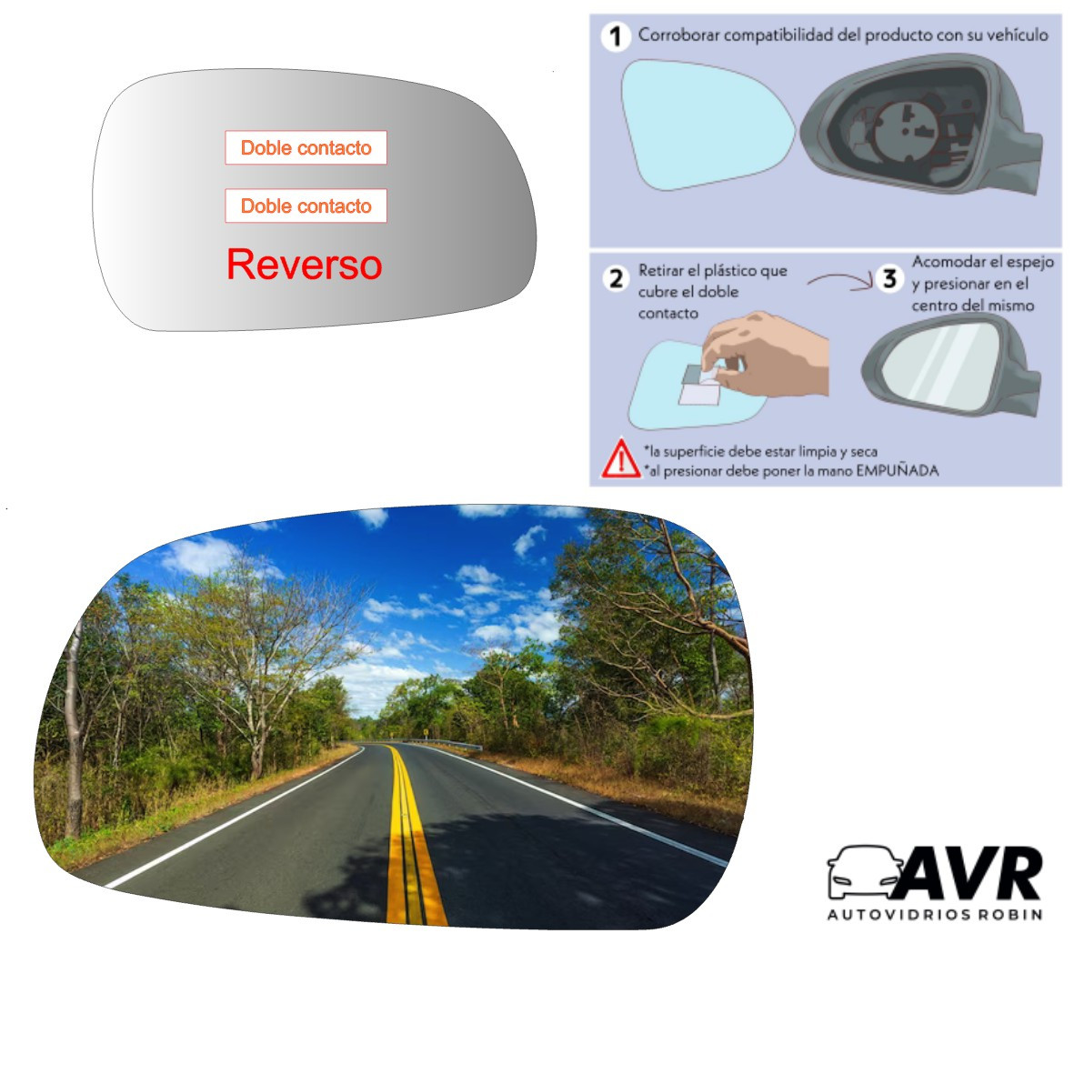 Espejo retrovisor Original Dongfeng H30 2009-2016 - AutoVidriosRobin
