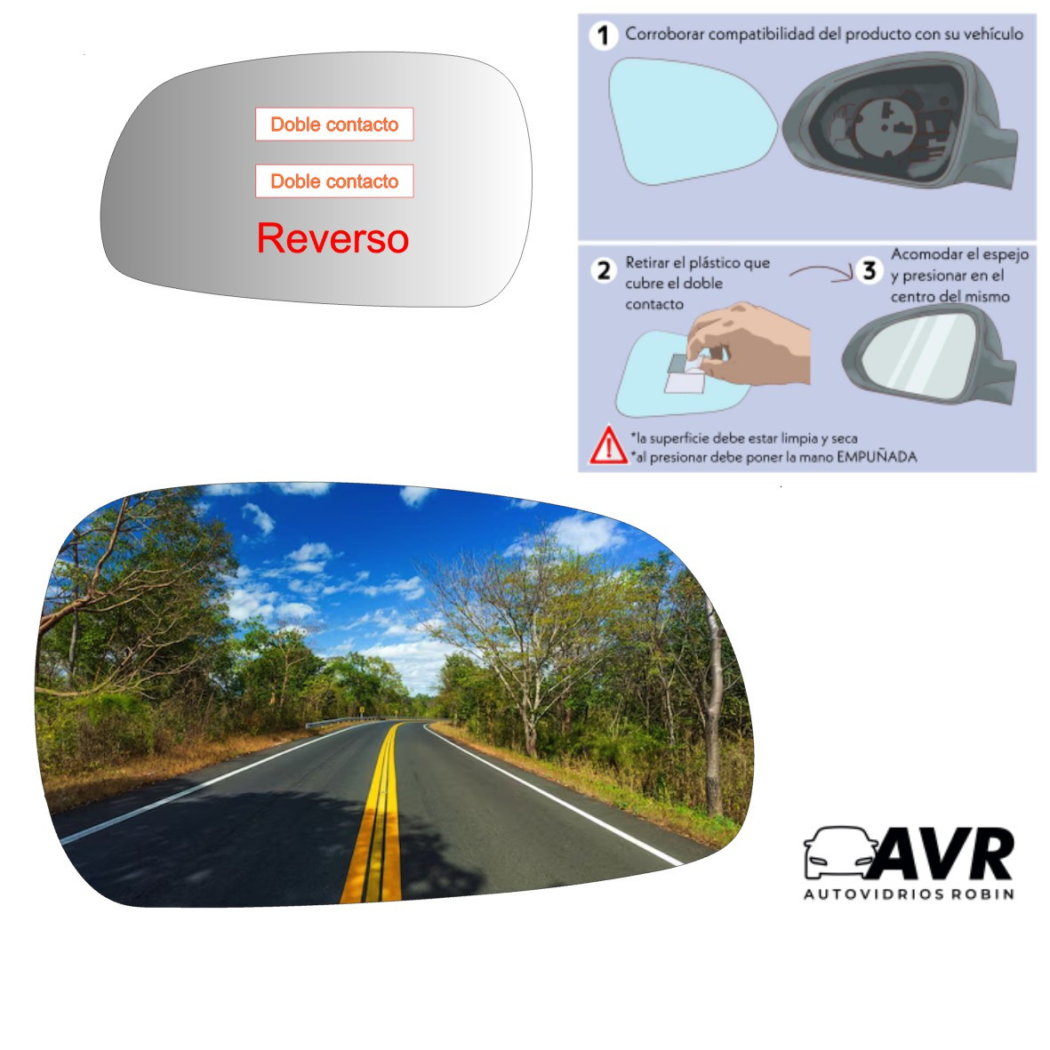 Espejo retrovisor Original Dongfeng H30 2009-2016 - AutoVidriosRobin