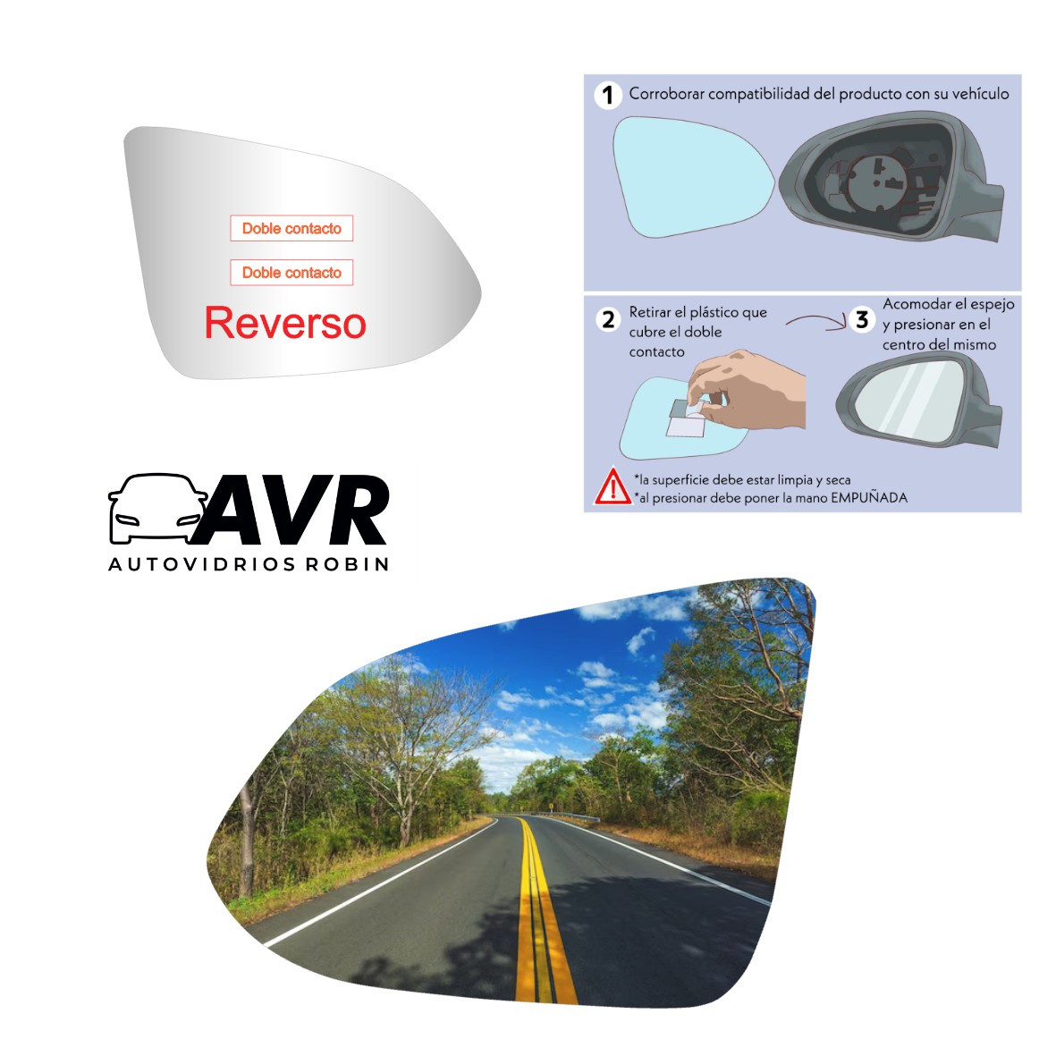 Espejo retrovisor Original Changan Cs35 2012-2017 - AutoVidriosRobin