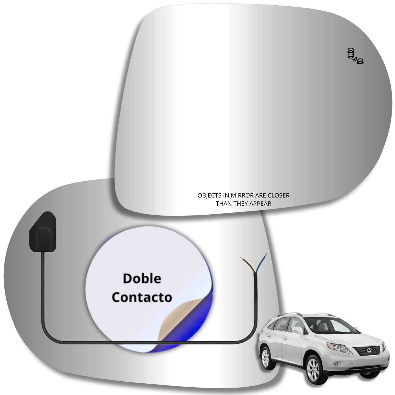 Espejo retrovisor Original Lexus RX450 2009-2015 - AutoVidriosRobin