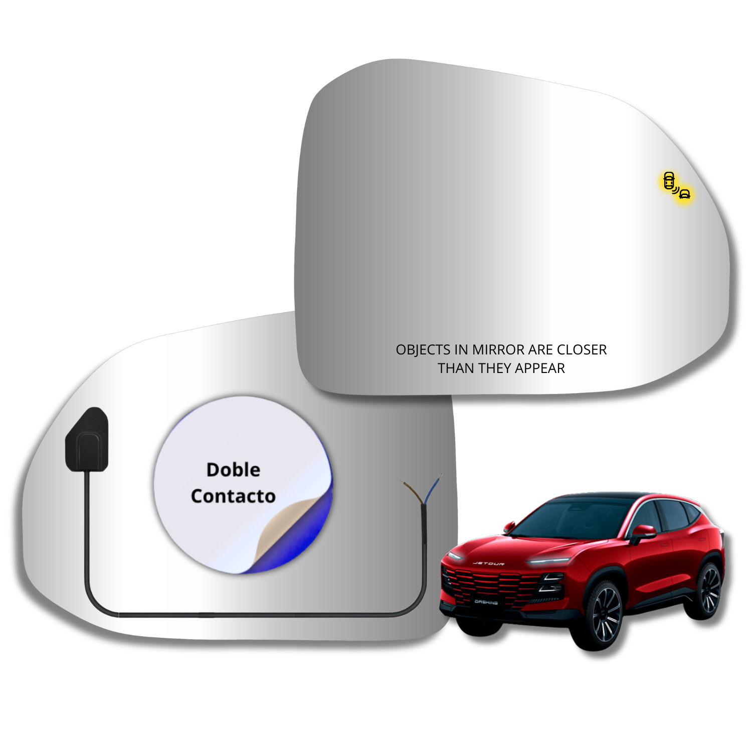 Espejo retrovisor Original Jetour Dashing 2023-2025 - AutoVidriosRobin