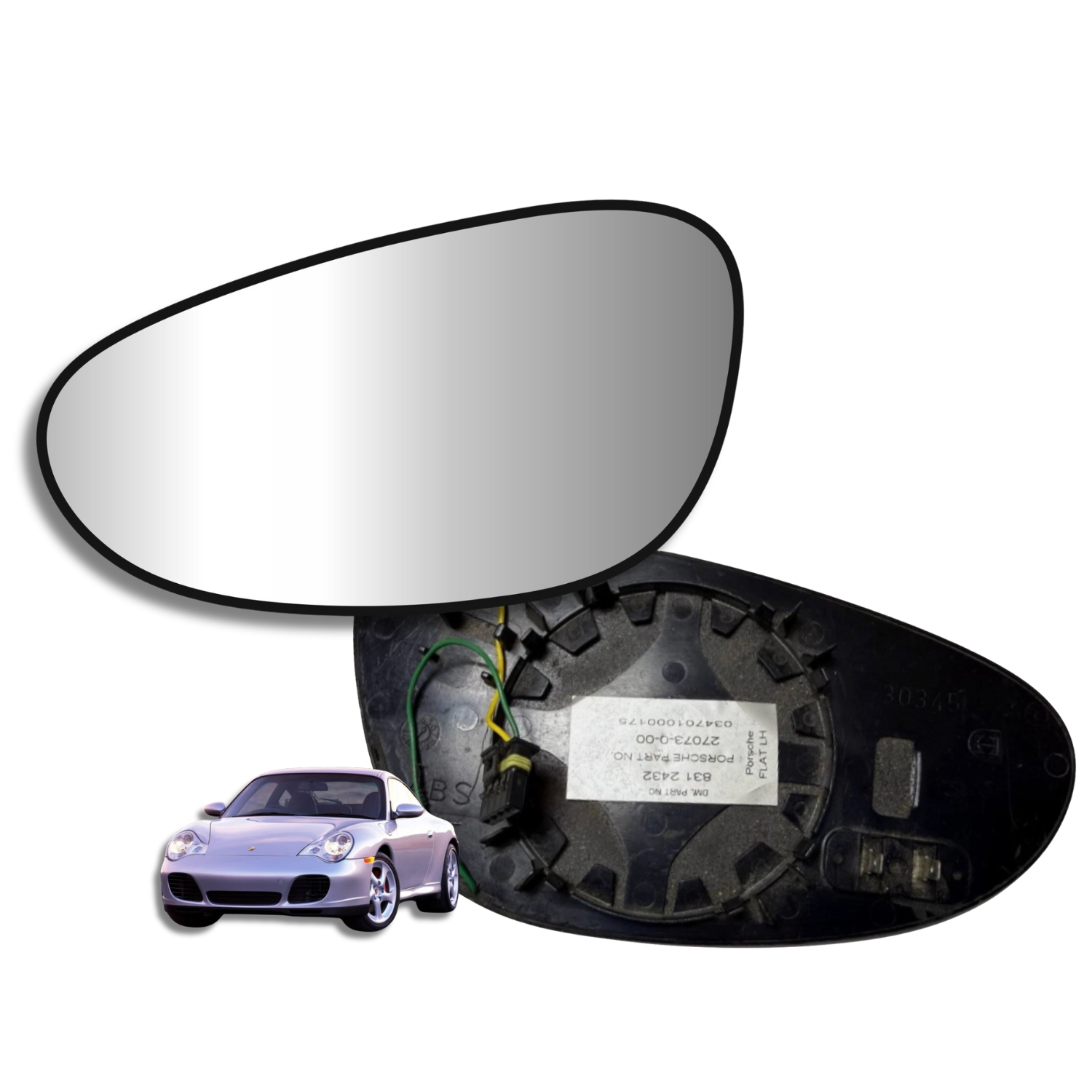 Espejo retrovisor Original Porsche Carrera 911 1997-2005 - AutoVidriosRobin