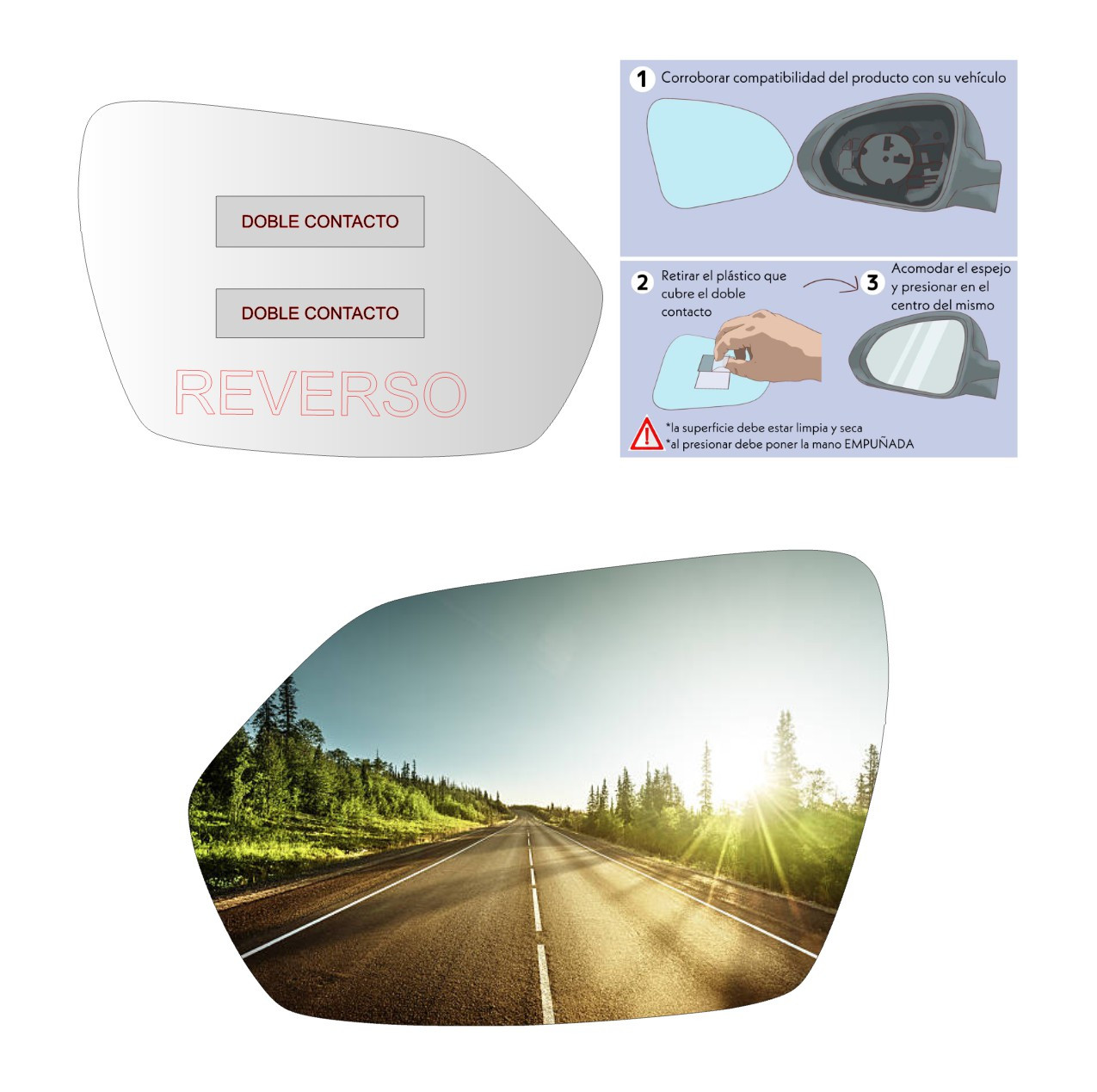 Espejo retrovisor Alternativo Panorámico Exeed VX 2022-2025