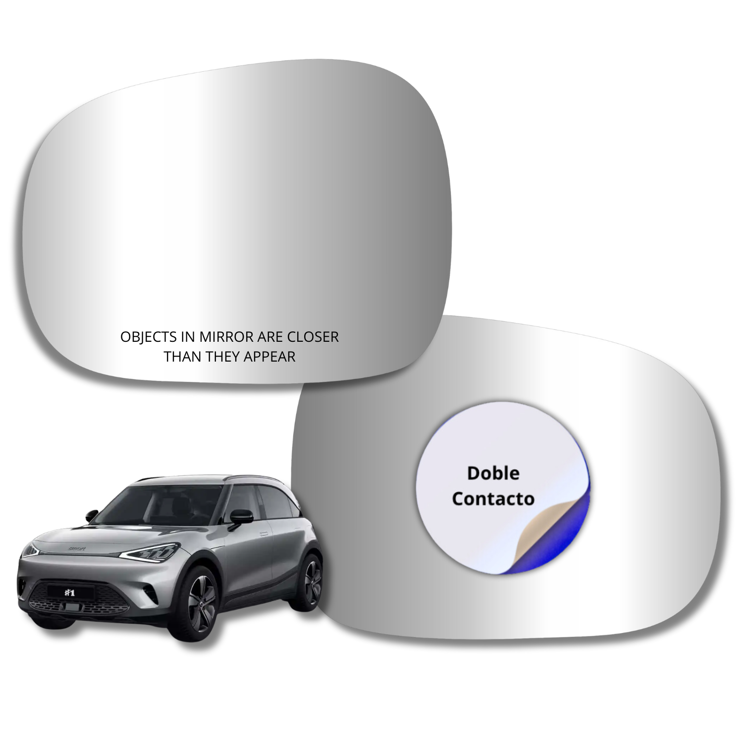 Espejo retrovisor Alternativo Panorámico Smart 1 2024-2027 - AutoVidriosRobin