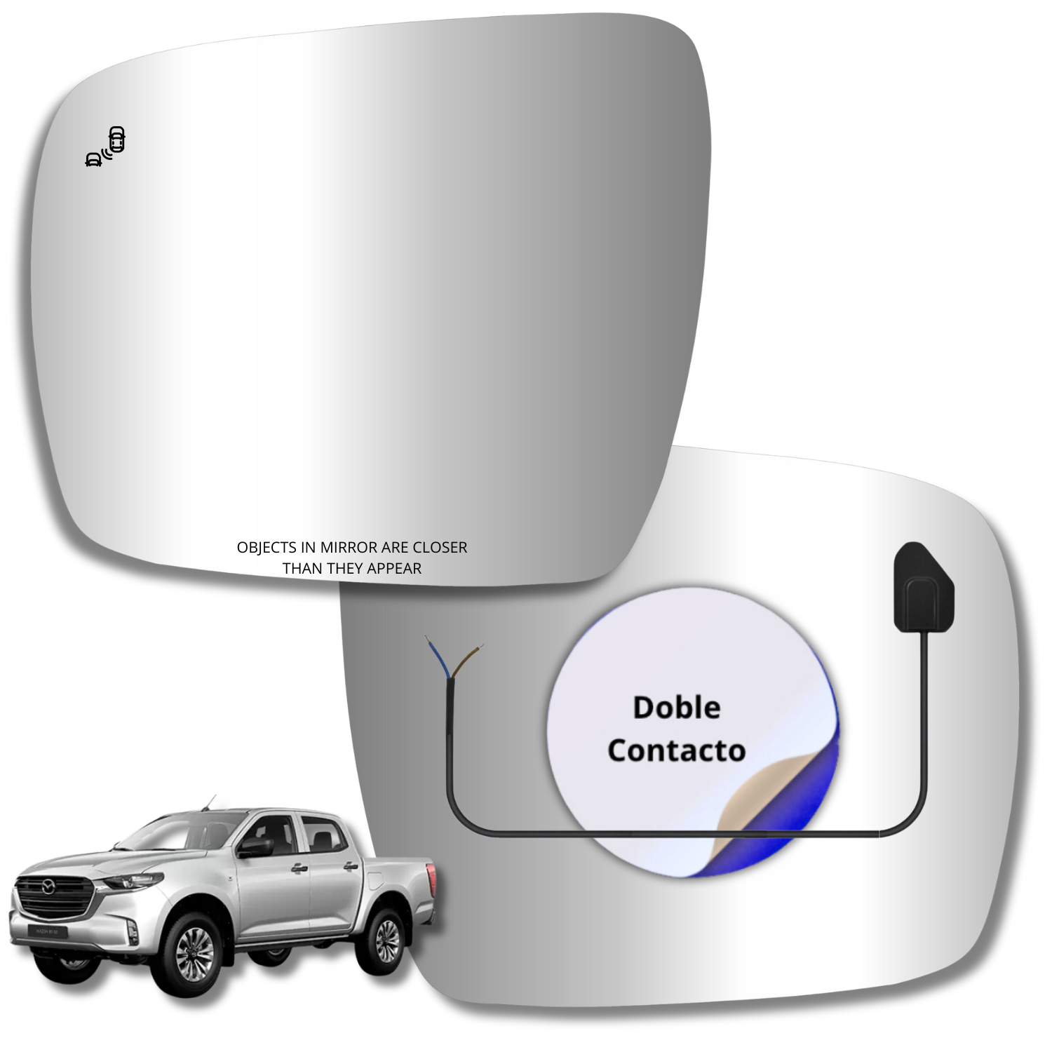 Espejo retrovisor Alternativo Panorámico c/Sensor Mazda BT-50 2022-2025