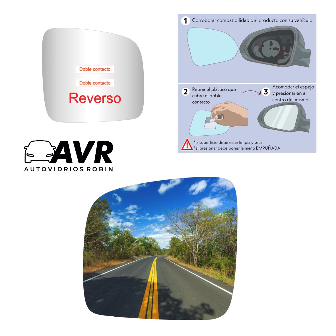 Espejo retrovisor Original Volkswagen Transporter 2003-2009 - AutoVidriosRobin