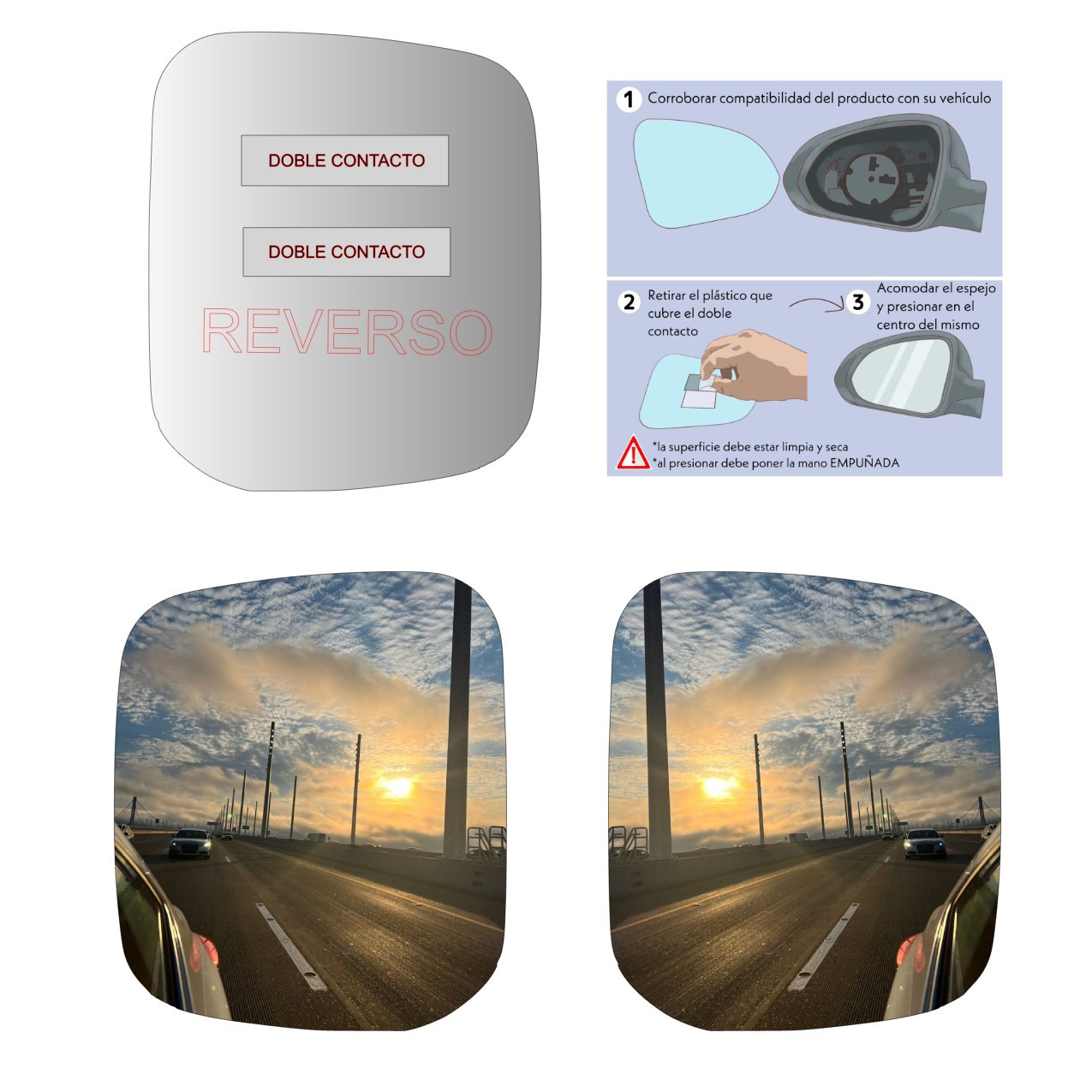 Espejo retrovisor Original Mitsubishi Montero 1996-2001 - AutoVidriosRobin