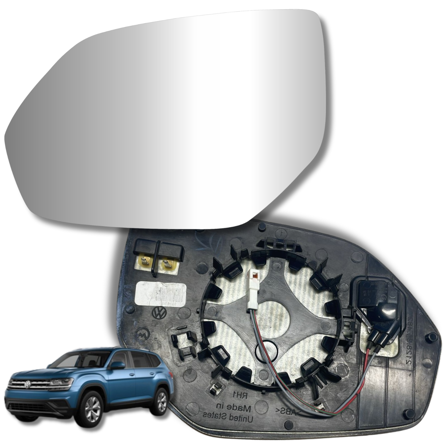 Espejo retrovisor Alternativo Panorámico Volkswagen Atlas / Teramont 2017-2022 - AutoVidriosRobin