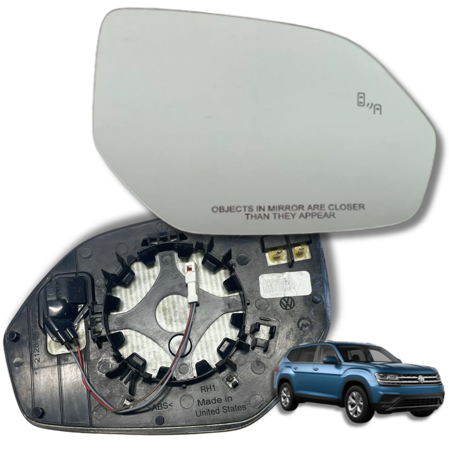 Espejo retrovisor Alternativo Panorámico Volkswagen Atlas / Teramont 2017-2022 - AutoVidriosRobin