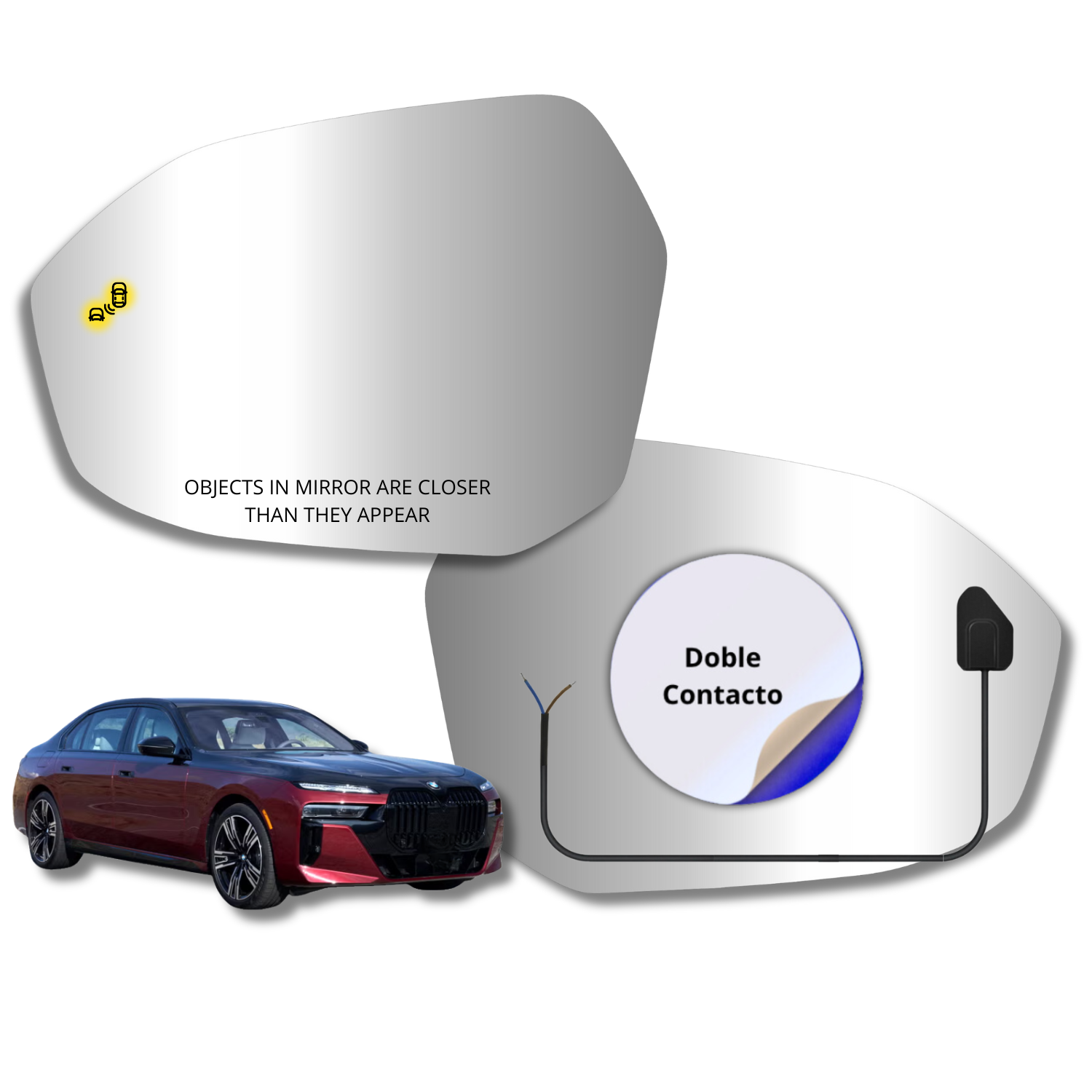 Espejo retrovisor Alternativo Panorámico c/Sensor BMW Serie 7 2024-2027 - AutoVidriosRobin