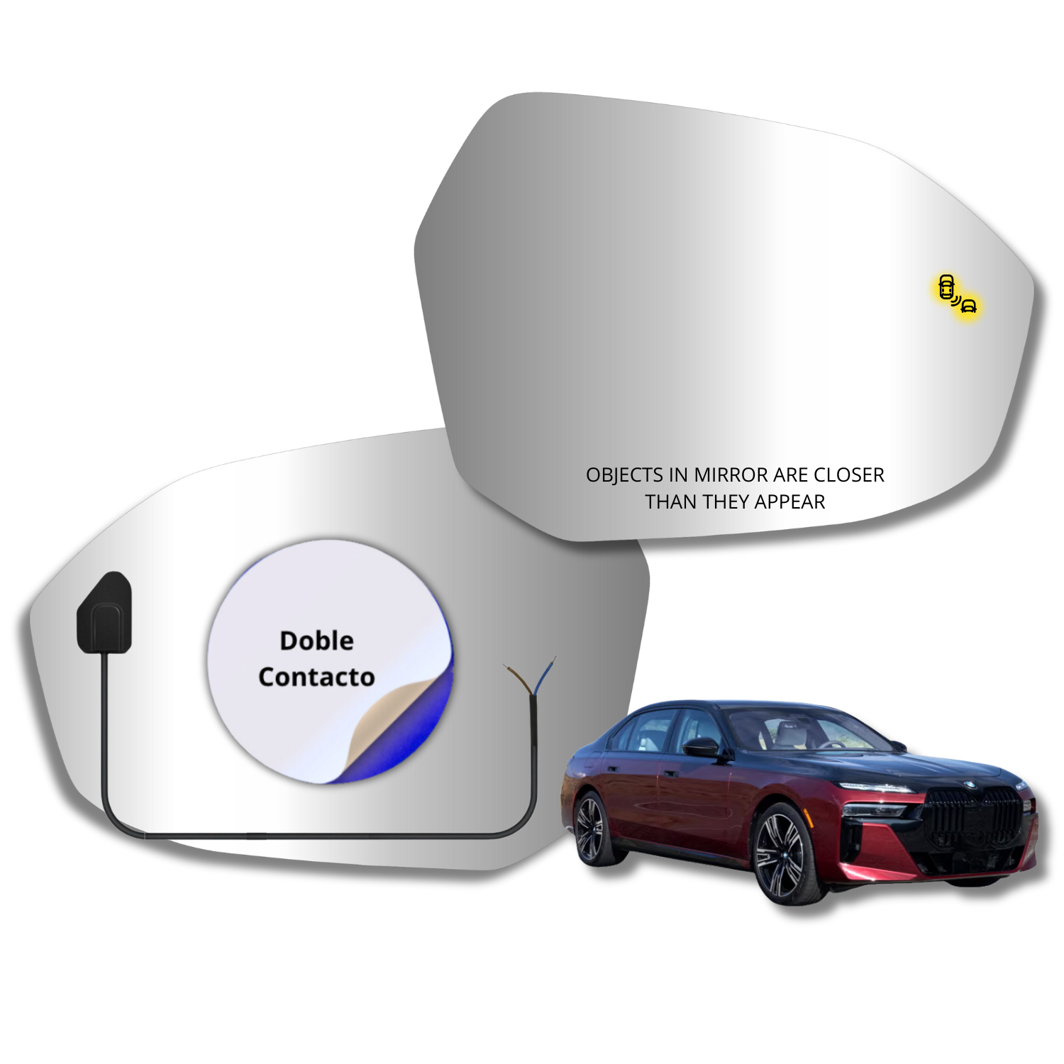 Espejo retrovisor Alternativo Panorámico c/Sensor BMW Serie 7 2024-2027 - AutoVidriosRobin