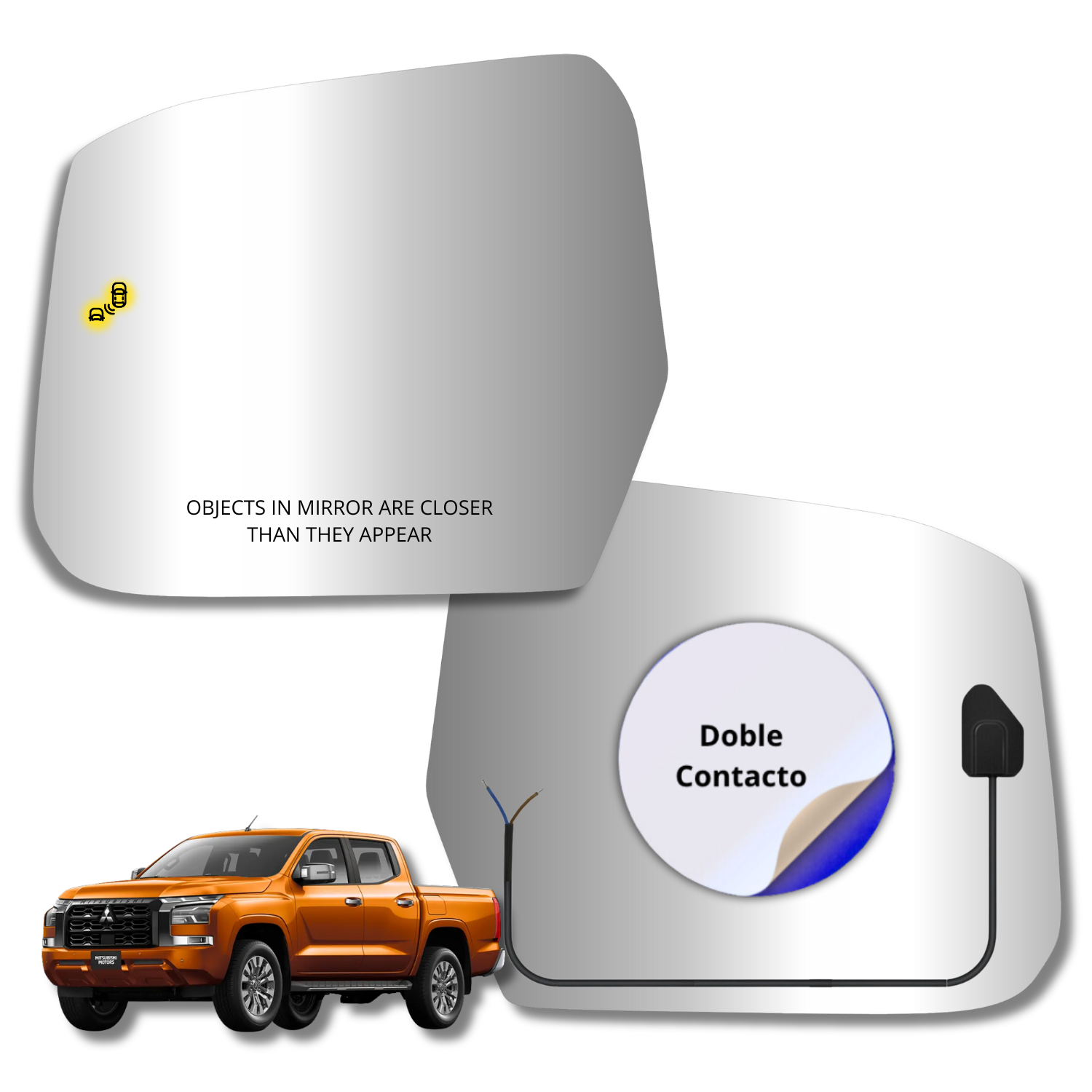 Espejo retrovisor Alternativo Panorámico c/Sensor Mitsubishi L200 2024-2027