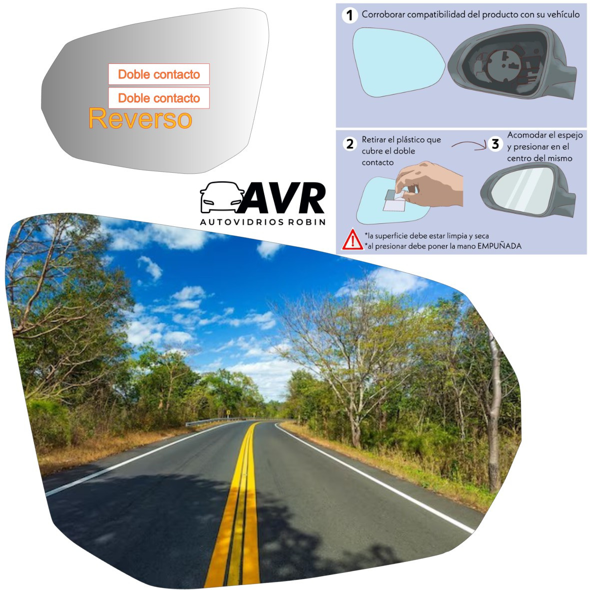 Espejo retrovisor Alternativo Panorámico Audi Q2 2016-2022 - AutoVidriosRobin