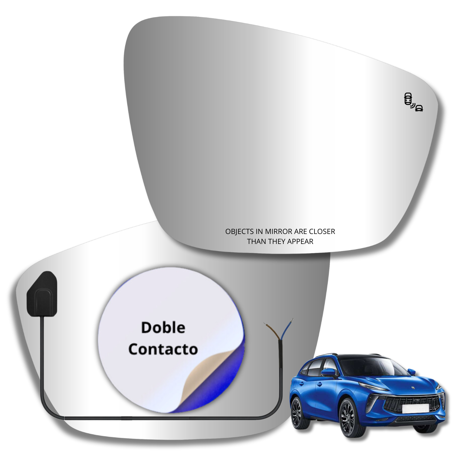 Espejo retrovisor Alternativo Panorámico c/Sensor Dongfeng Forthine T5 EVO 2022-2025 - AutoVidriosRobin
