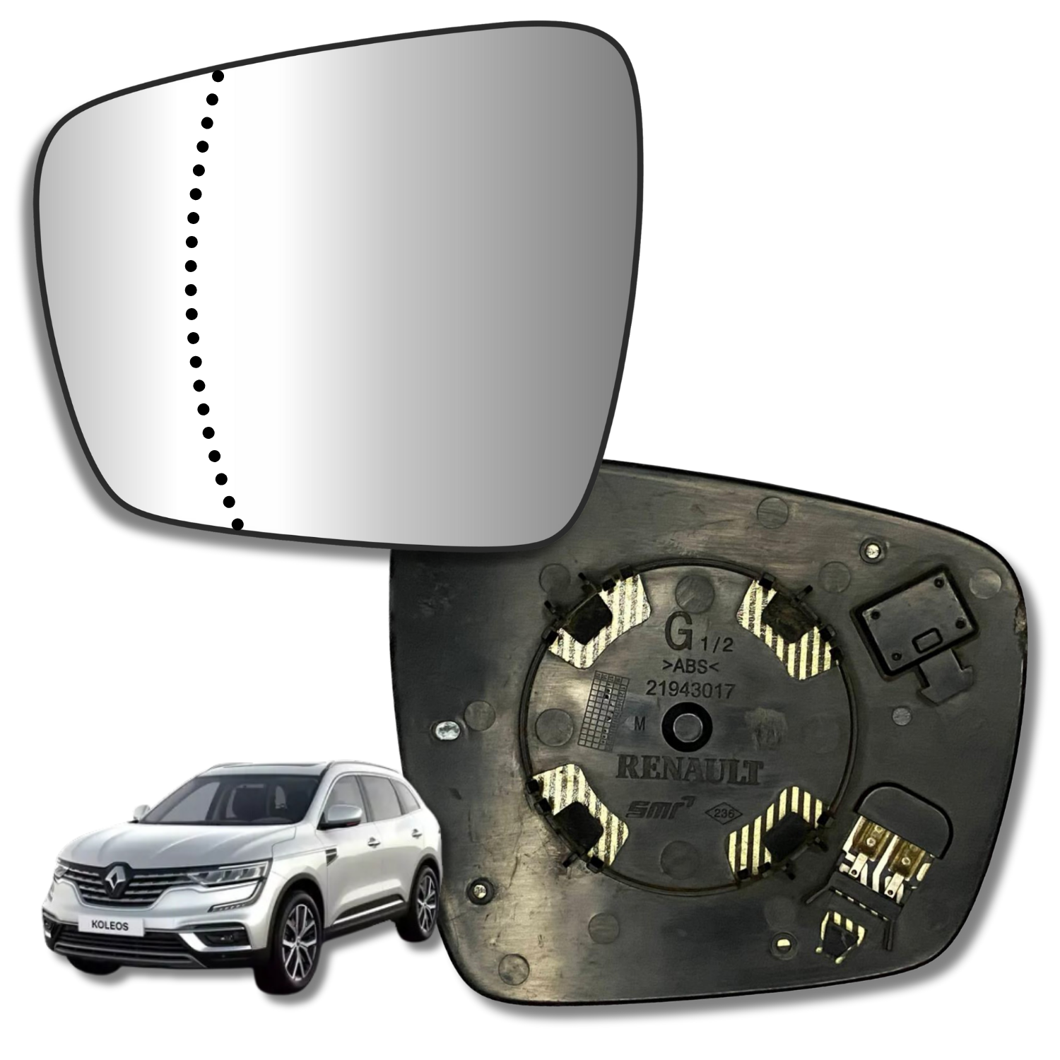 Espejo retrovisor Original Renault koleos 2018-2023 - AutoVidriosRobin