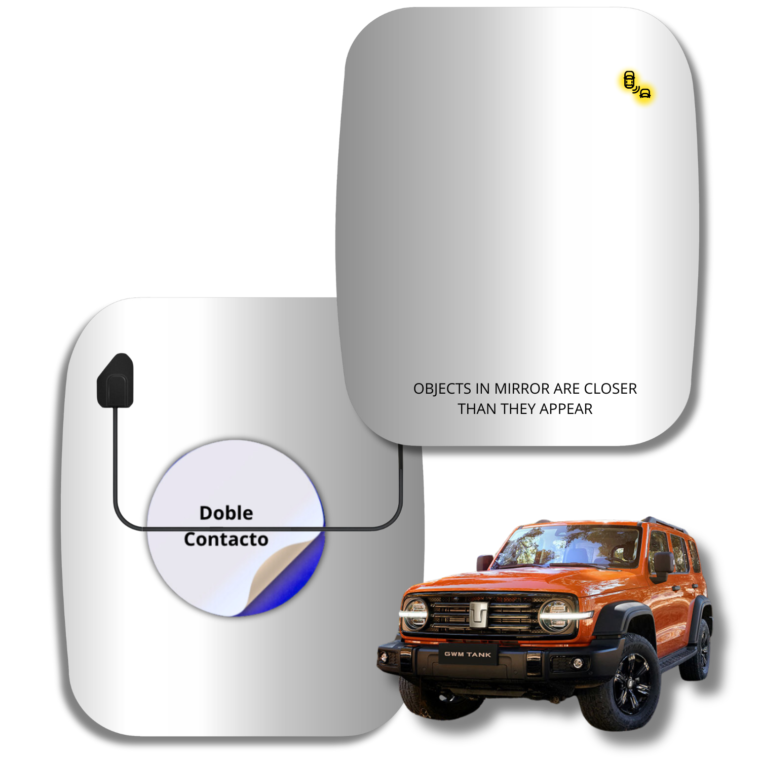 Espejo retrovisor Alternativo Panorámico Great Wall Tank 300 2023-2026 - AutoVidriosRobin