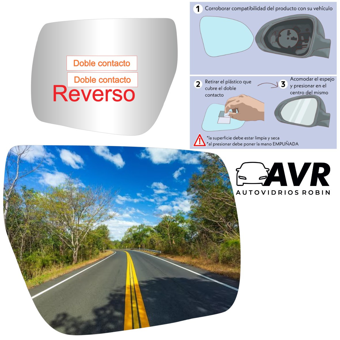 Espejo retrovisor Alternativo Panorámico Changan CX70 2017-2022 - AutoVidriosRobin