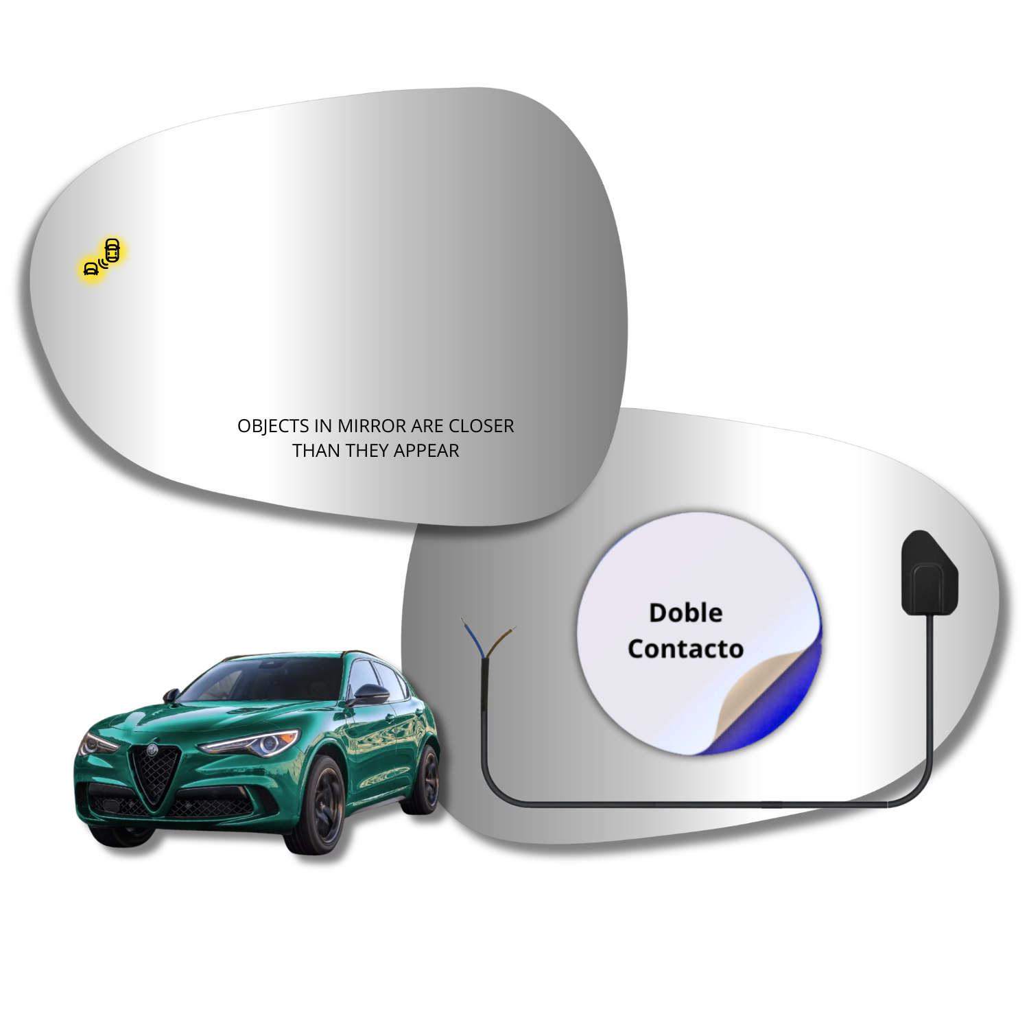 Espejo retrovisor Original Alfa Romeo Stelvio 2022-2025 - AutoVidriosRobin