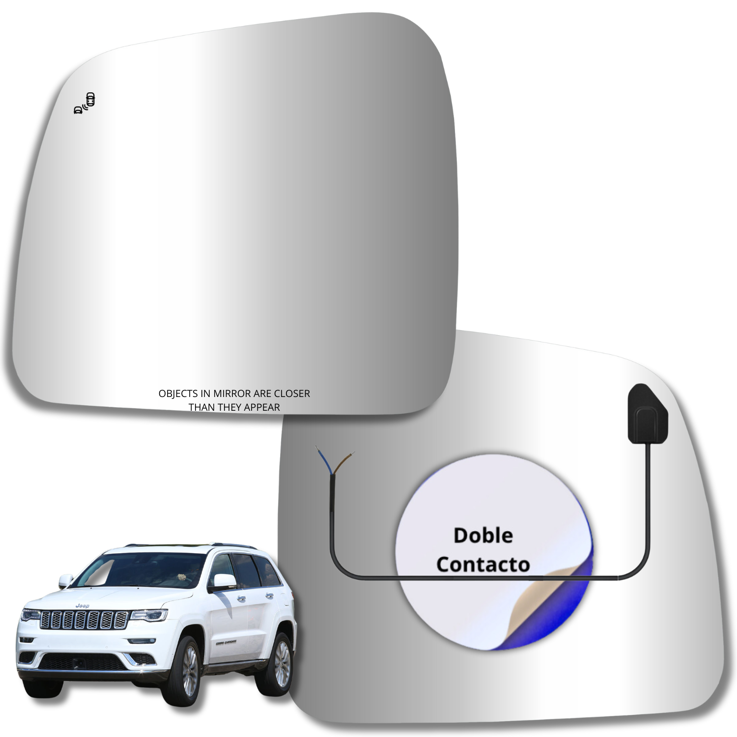 Espejo retrovisor Alternativo Panorámico Dodge Durango 2012-2020 - AutoVidriosRobin