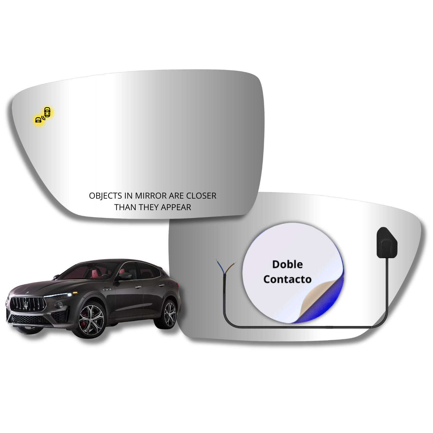 Espejo retrovisor Alternativo Panorámico c/Sensor Maserati Levante 2020-2026 - AutoVidriosRobin