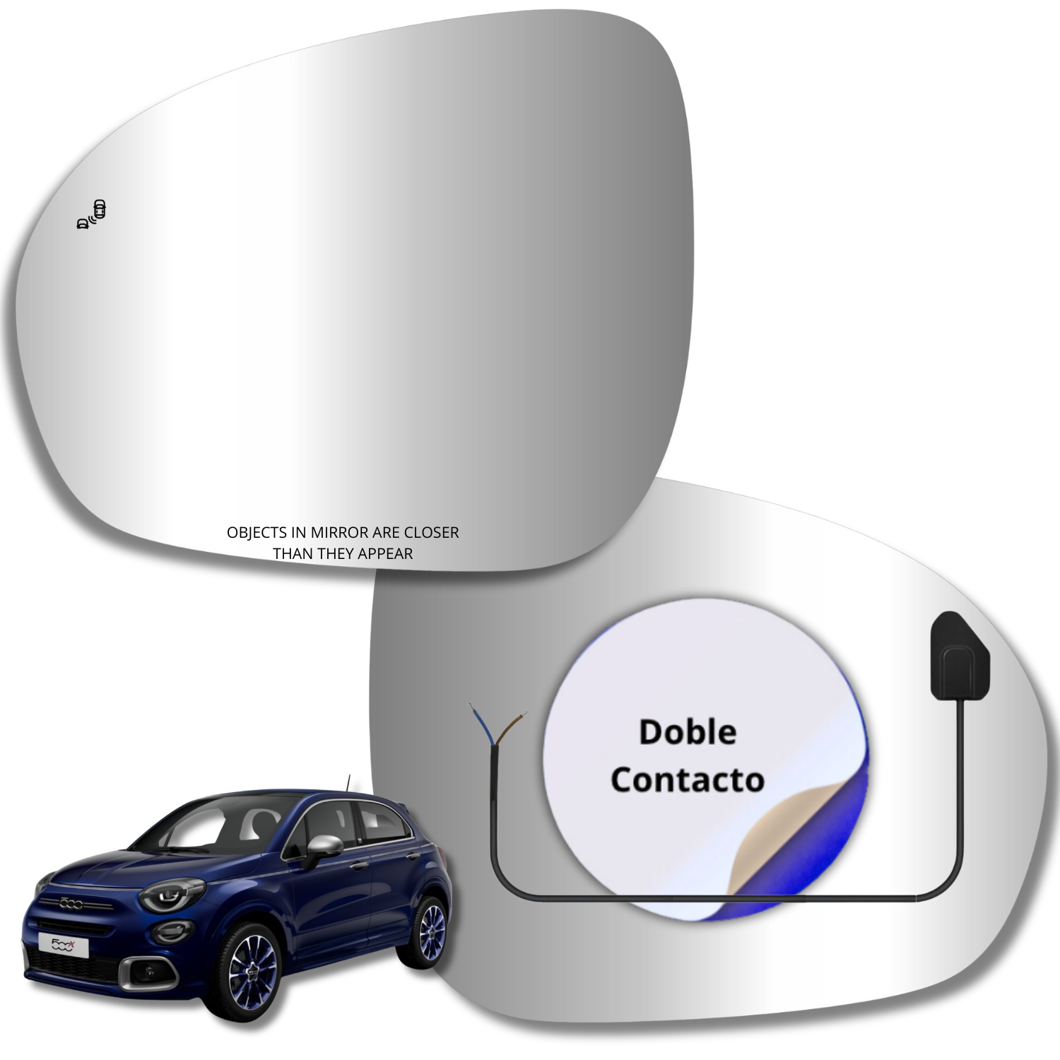 Espejo retrovisor Alternativo Panorámico Fiat 500X 2014-2023