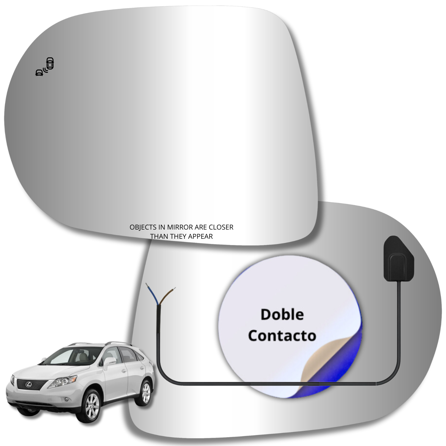 Espejo retrovisor Alternativo Panorámico Lexus RX450 2009-2015
