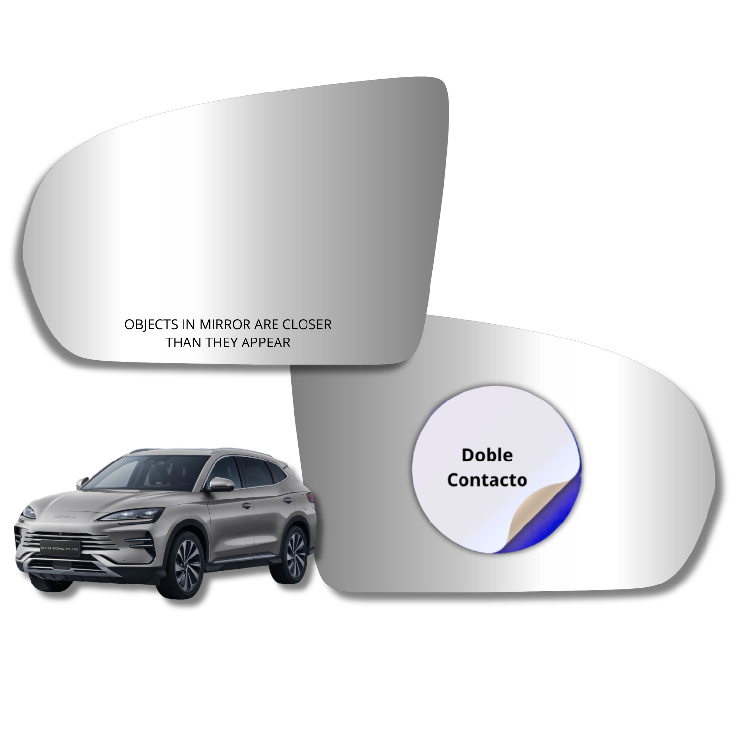 Espejo retrovisor Alternativo Panorámico c/Sensor BYD Song Plus 2022-2026 - AutoVidriosRobin