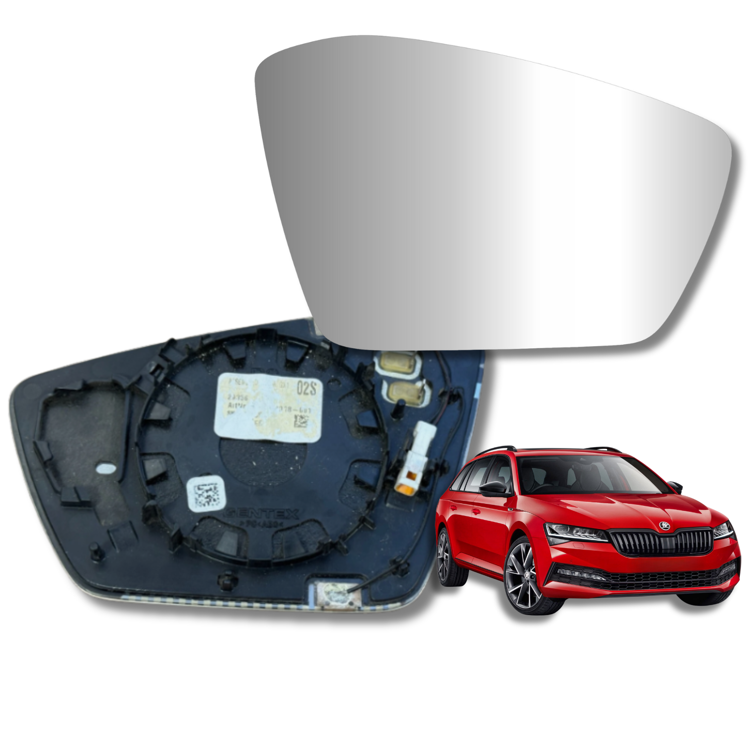 Espejo retrovisor Alternativo Panorámico c/Sensor Skoda Superb 2015-2026 - AutoVidriosRobin