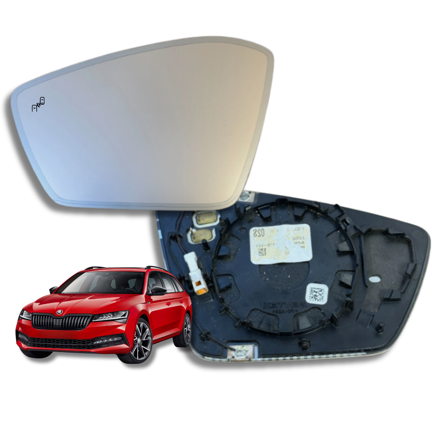 Espejo retrovisor Alternativo Panorámico c/Sensor Skoda Superb 2015-2026 - AutoVidriosRobin