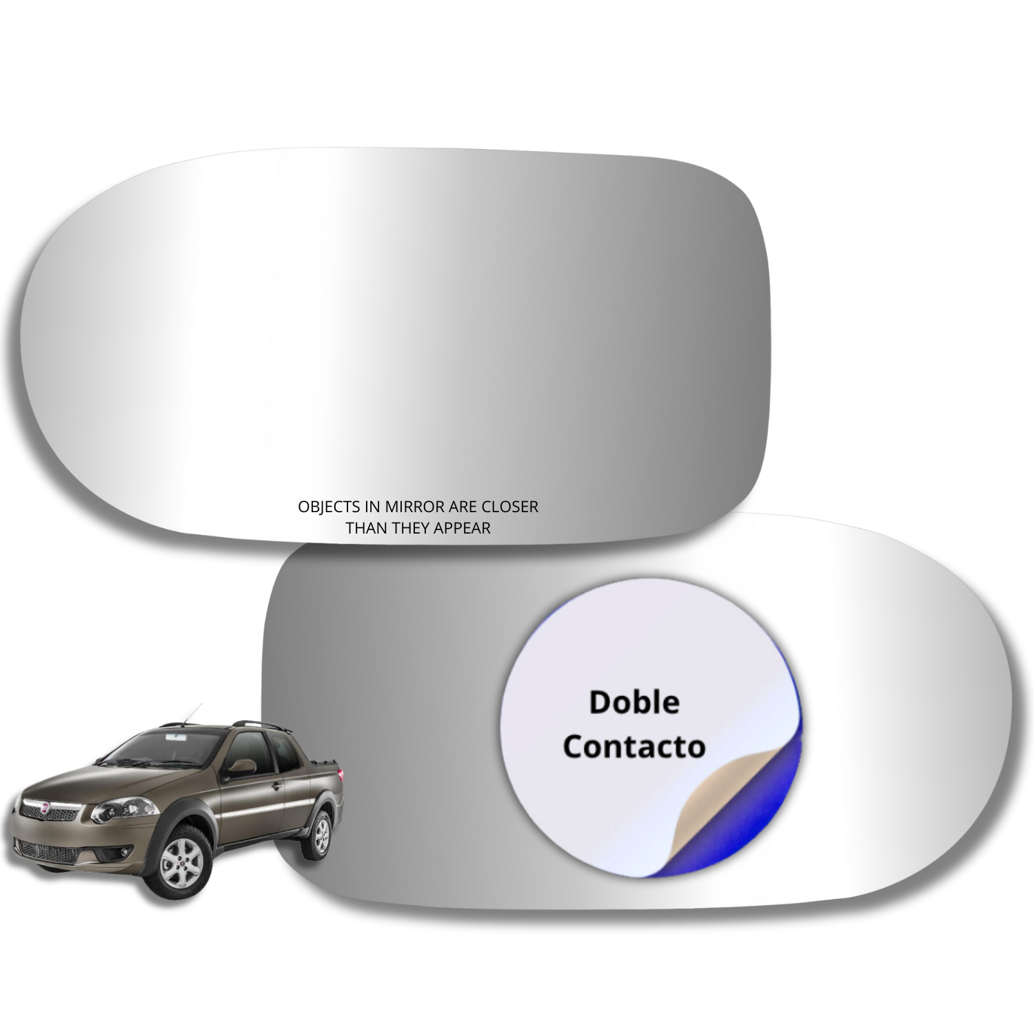 Espejo retrovisor Alternativo Panorámico Fiat Strada 2009-2016 - AutoVidriosRobin
