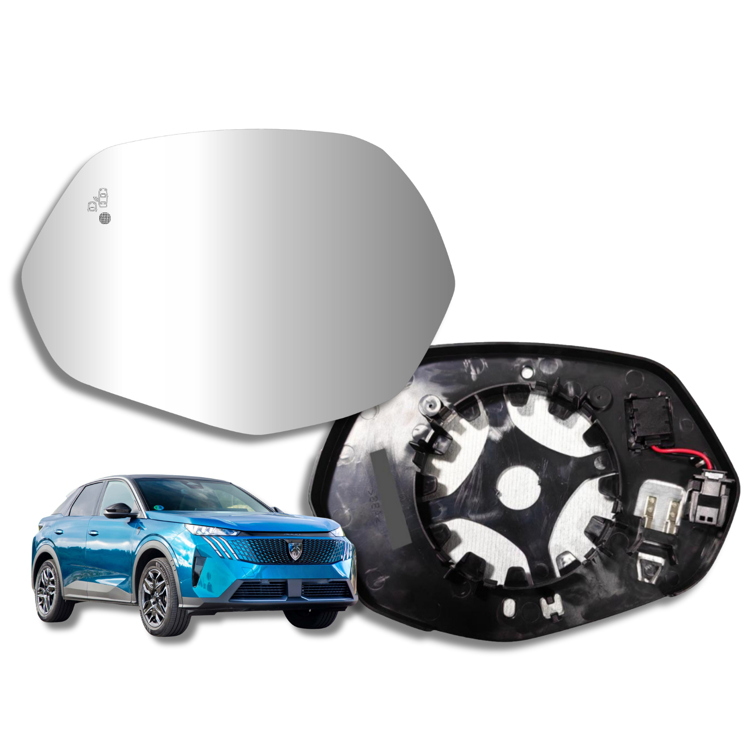 Espejo retrovisor Alternativo Panorámico Peugeot 3008 2025-2027 - AutoVidriosRobin