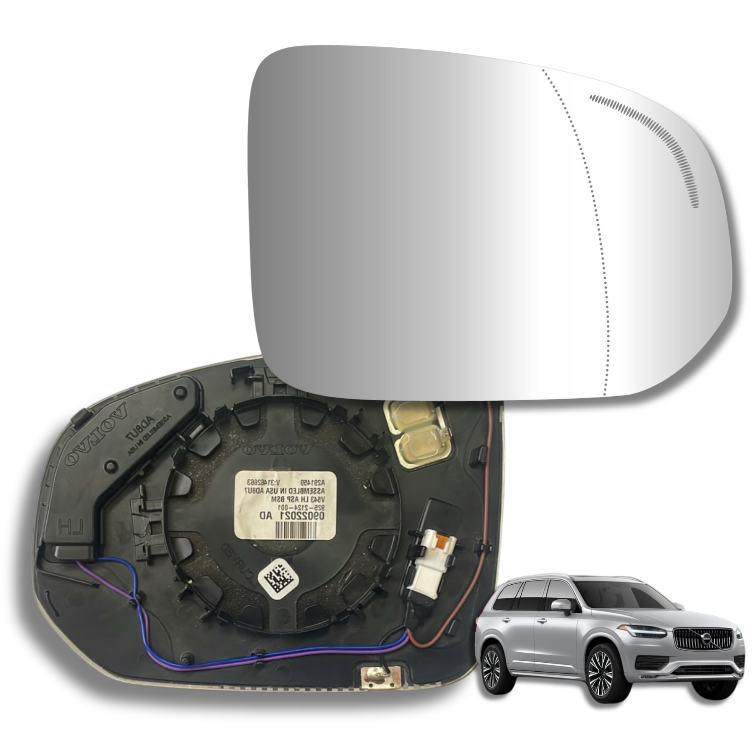 Espejo retrovisor Alternativo Panorámico c/Sensor Volvo XC70 2017-2021 - AutoVidriosRobin