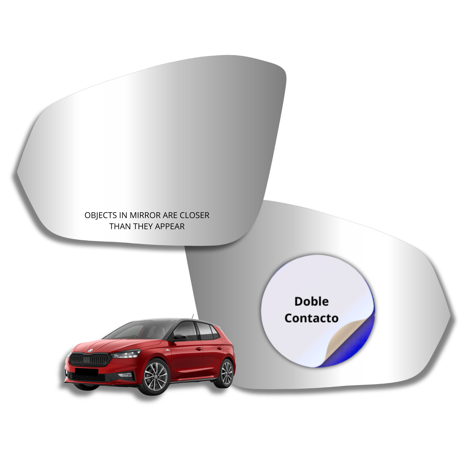 Espejo retrovisor Alternativo Panorámico Skoda Fabia 2023-2025 - AutoVidriosRobin