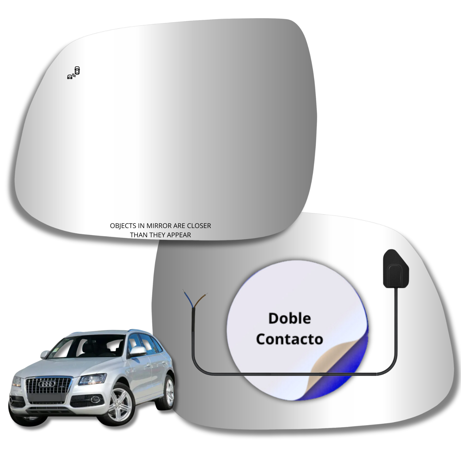 Espejo retrovisor Alternativo Panorámico c/Sensor Audi Q5 2017-2025 - AutoVidriosRobin