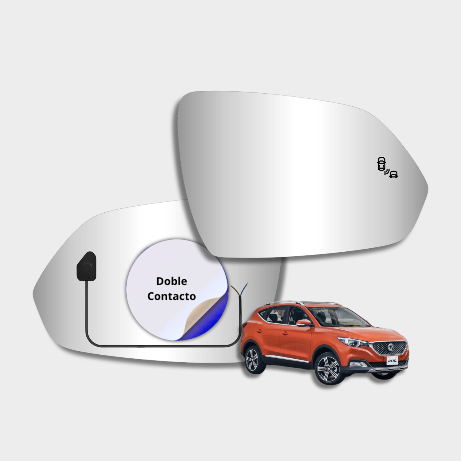 Espejo retrovisor Alternativo Panorámico MG ZS 2016-2022 - AutoVidriosRobin
