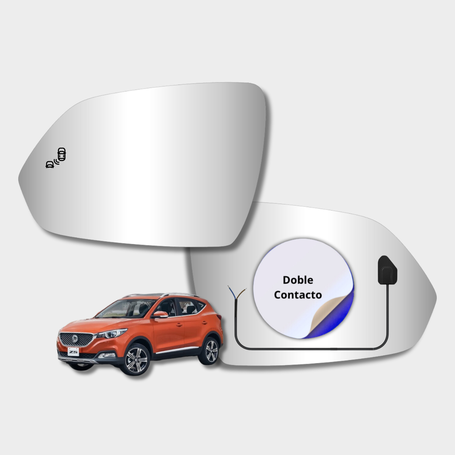 Espejo retrovisor Alternativo Panorámico MG ZS 2016-2022 - AutoVidriosRobin