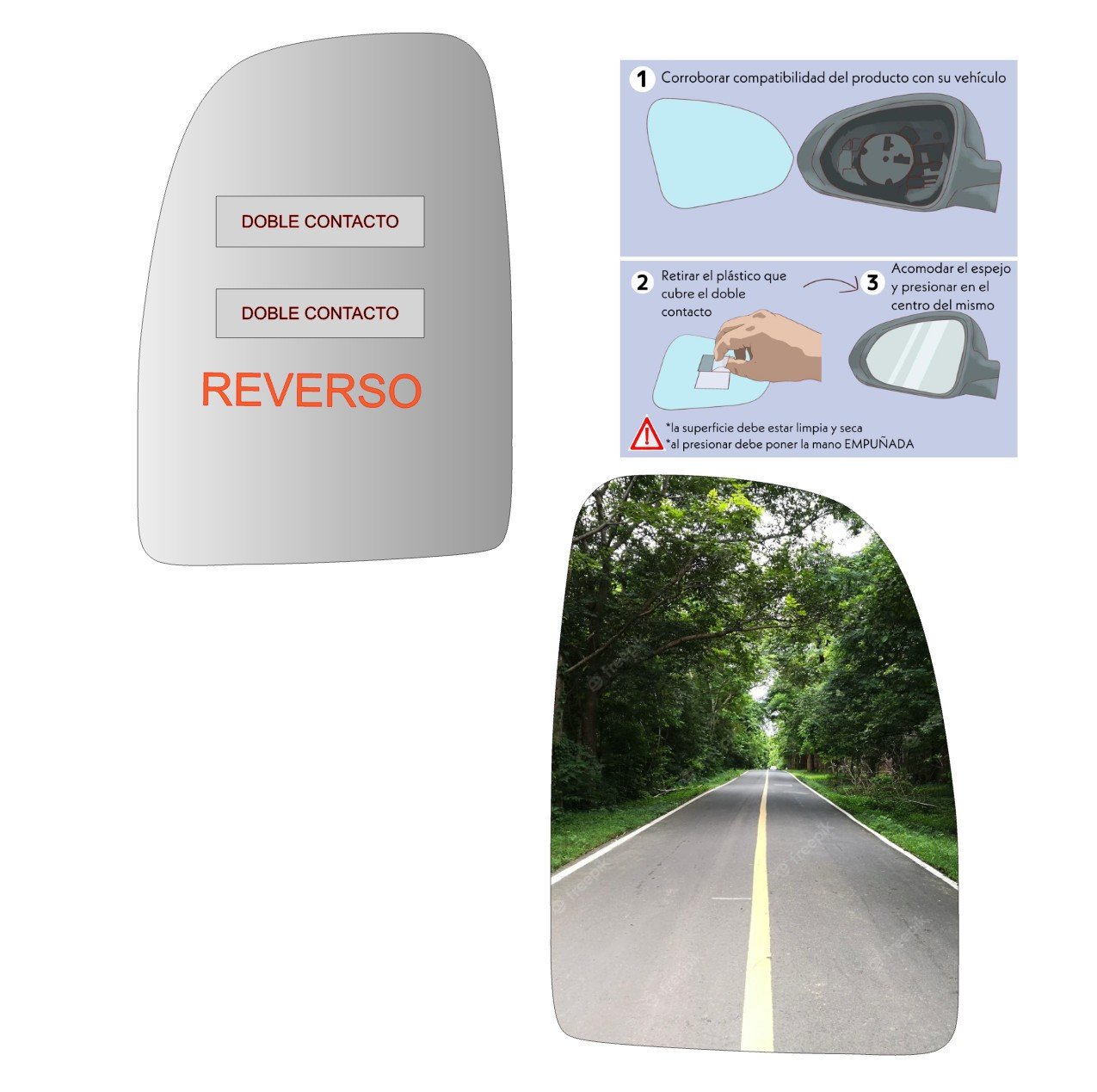 Espejo retrovisor Alternativo Panorámico Citroen Jumper II 2006-2022 - AutoVidriosRobin