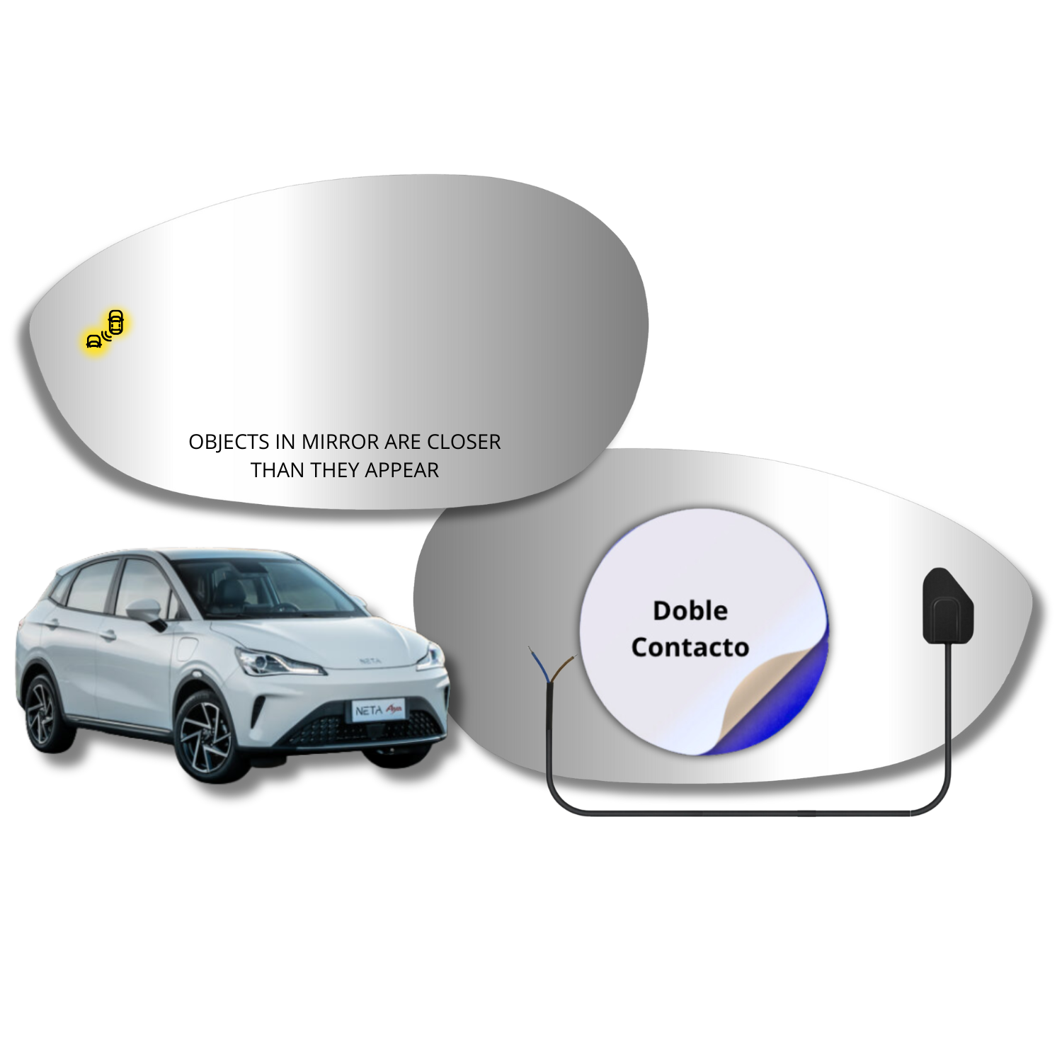 Espejo retrovisor Original Neta Aya 2025-2027 - AutoVidriosRobin