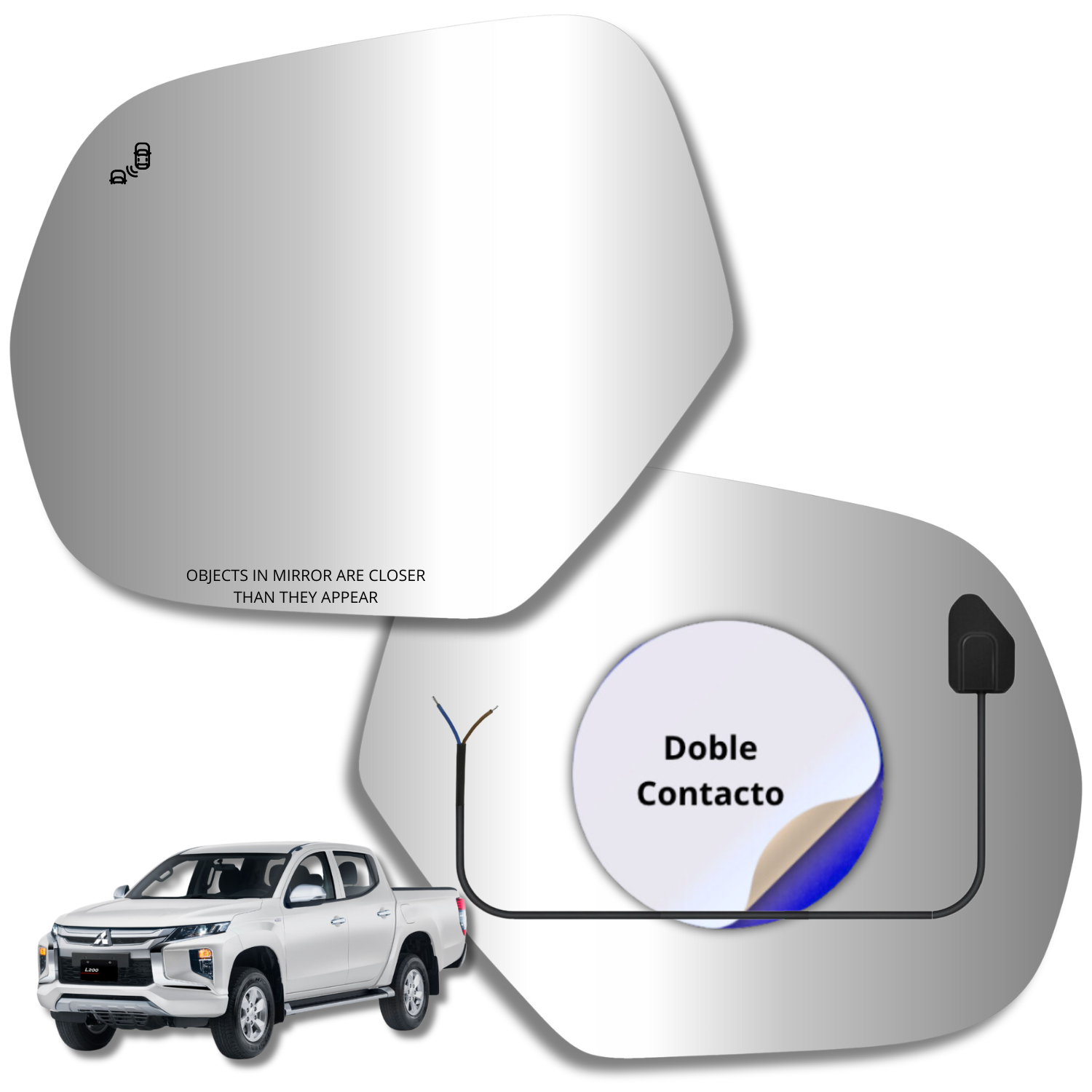 Espejo retrovisor Original Mitsubishi L200 2019-2024 - AutoVidriosRobin