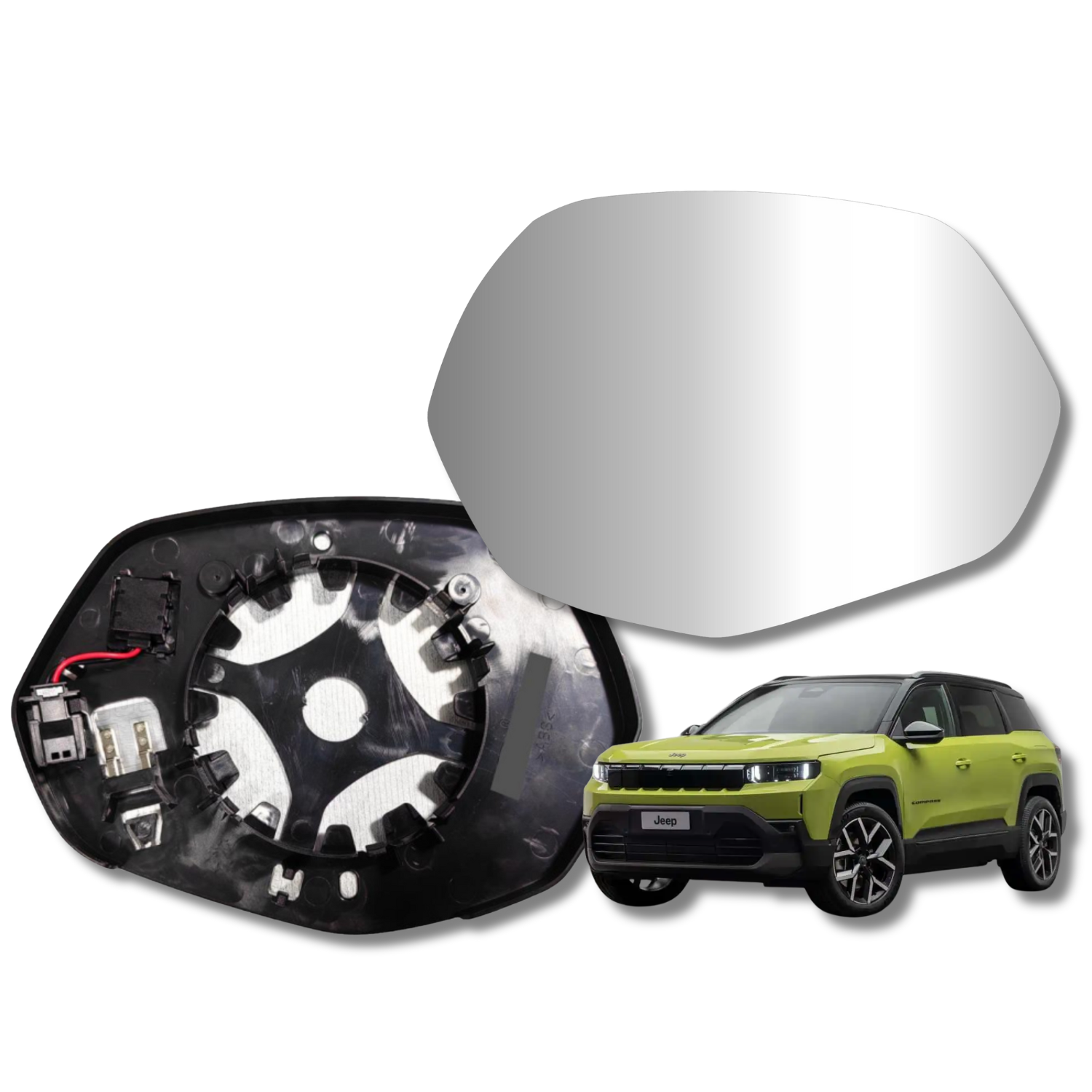 Espejo retrovisor Alternativo Panorámico c/Sensor Jeep Compass 2025-2027 - AutoVidriosRobin