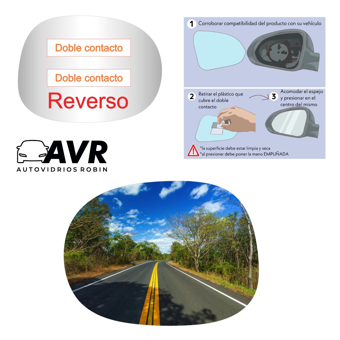 Espejo retrovisor Original Chery IQ 2016-2022 - AutoVidriosRobin