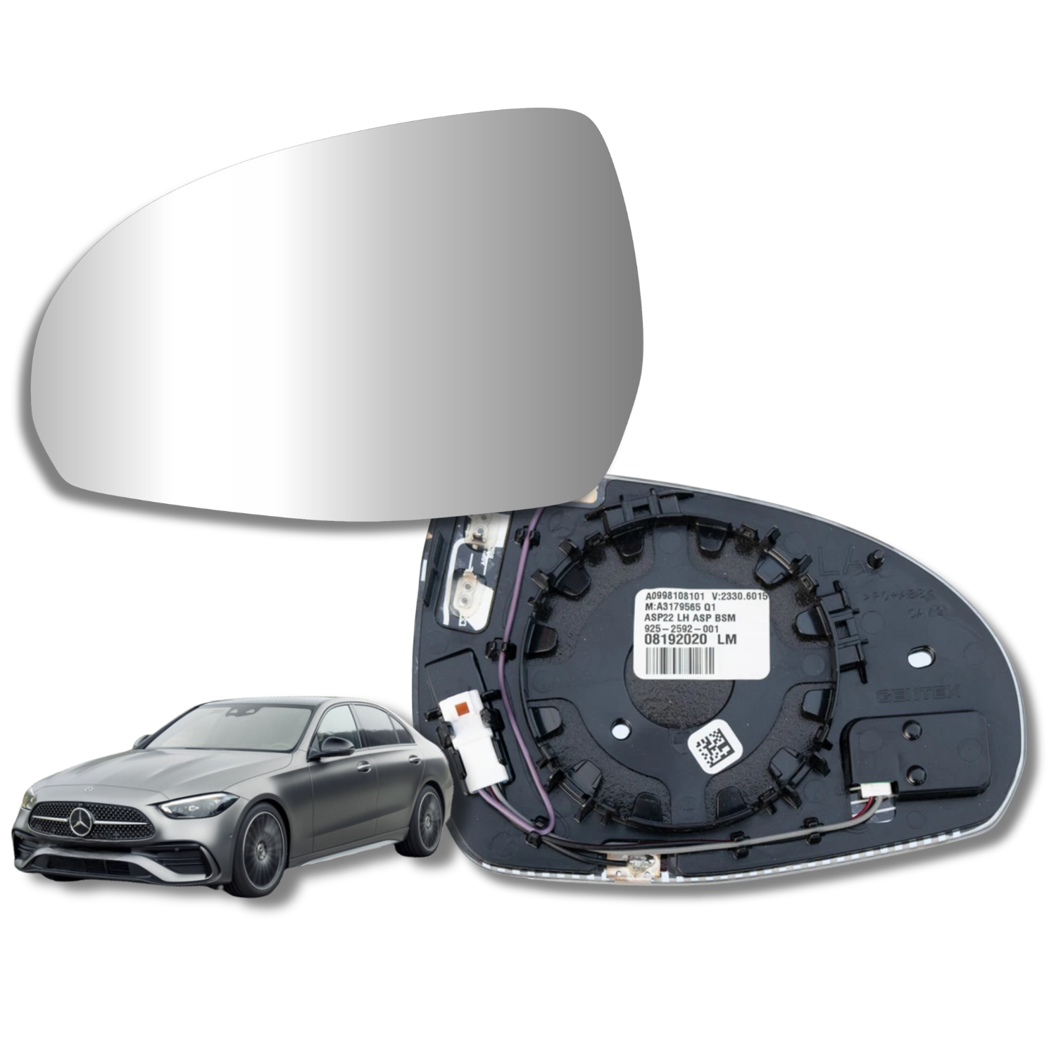 Espejo retrovisor Original Mercedes Benz c200 2023-2025 - AutoVidriosRobin