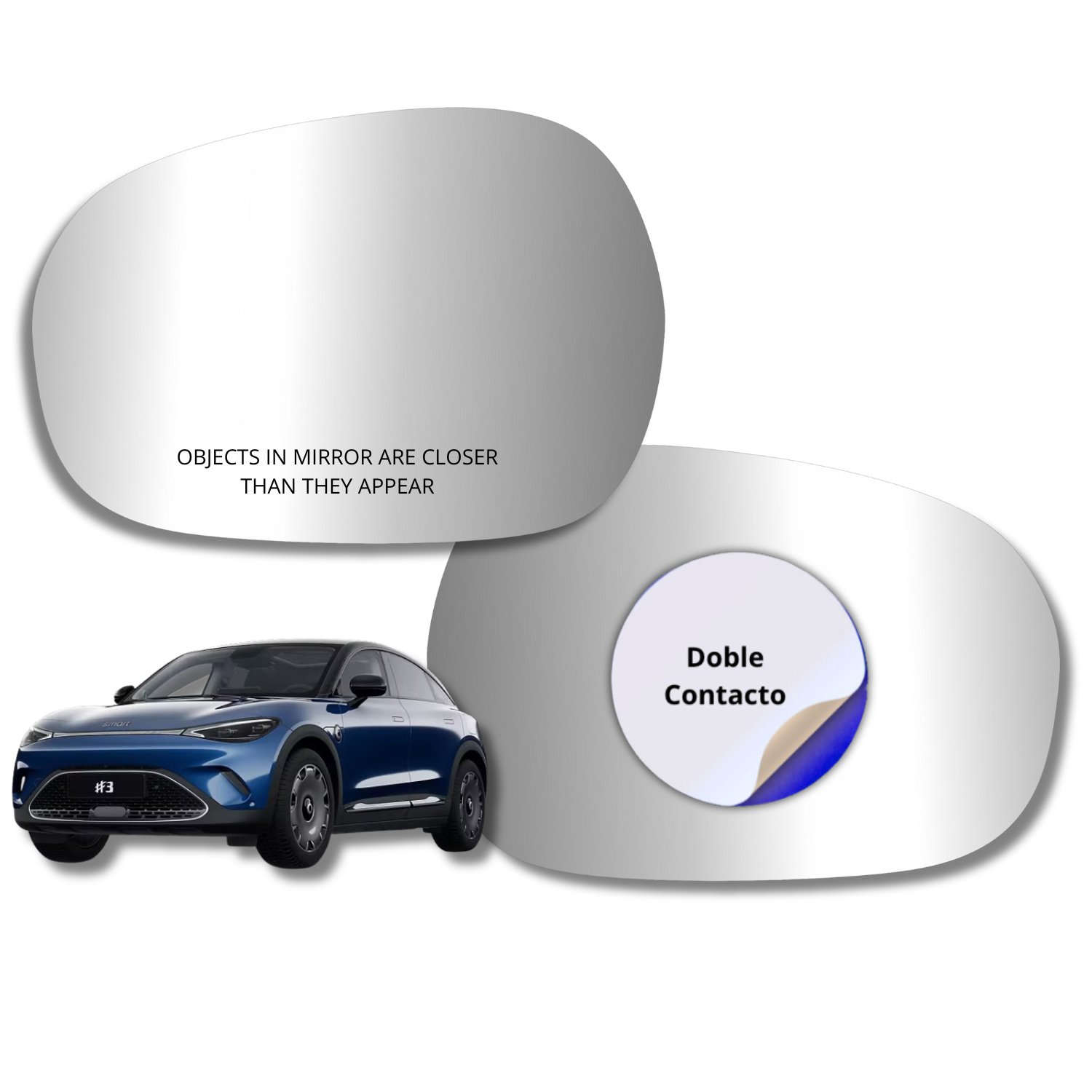 Espejo retrovisor Alternativo Panorámico Smart 3 2024-2027 - AutoVidriosRobin