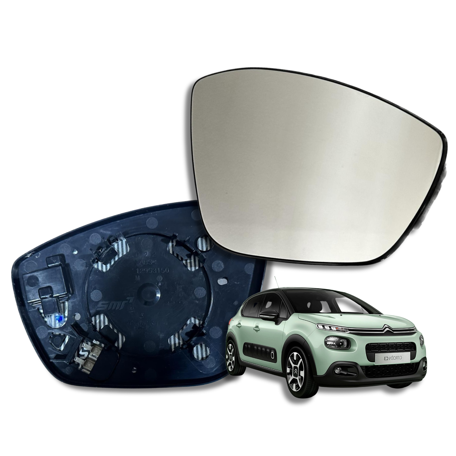 Espejo retrovisor Alternativo Panorámico Citroen C3 2017-2022 - AutoVidriosRobin