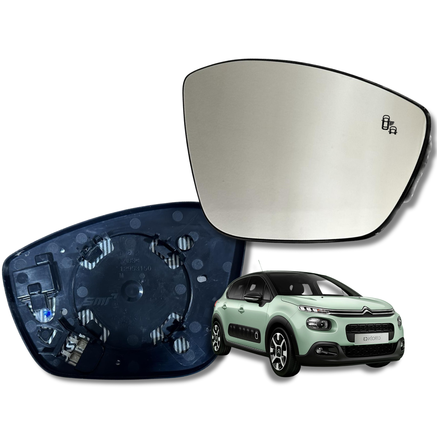 Espejo retrovisor Alternativo Panorámico Citroen C3 2017-2022 - AutoVidriosRobin