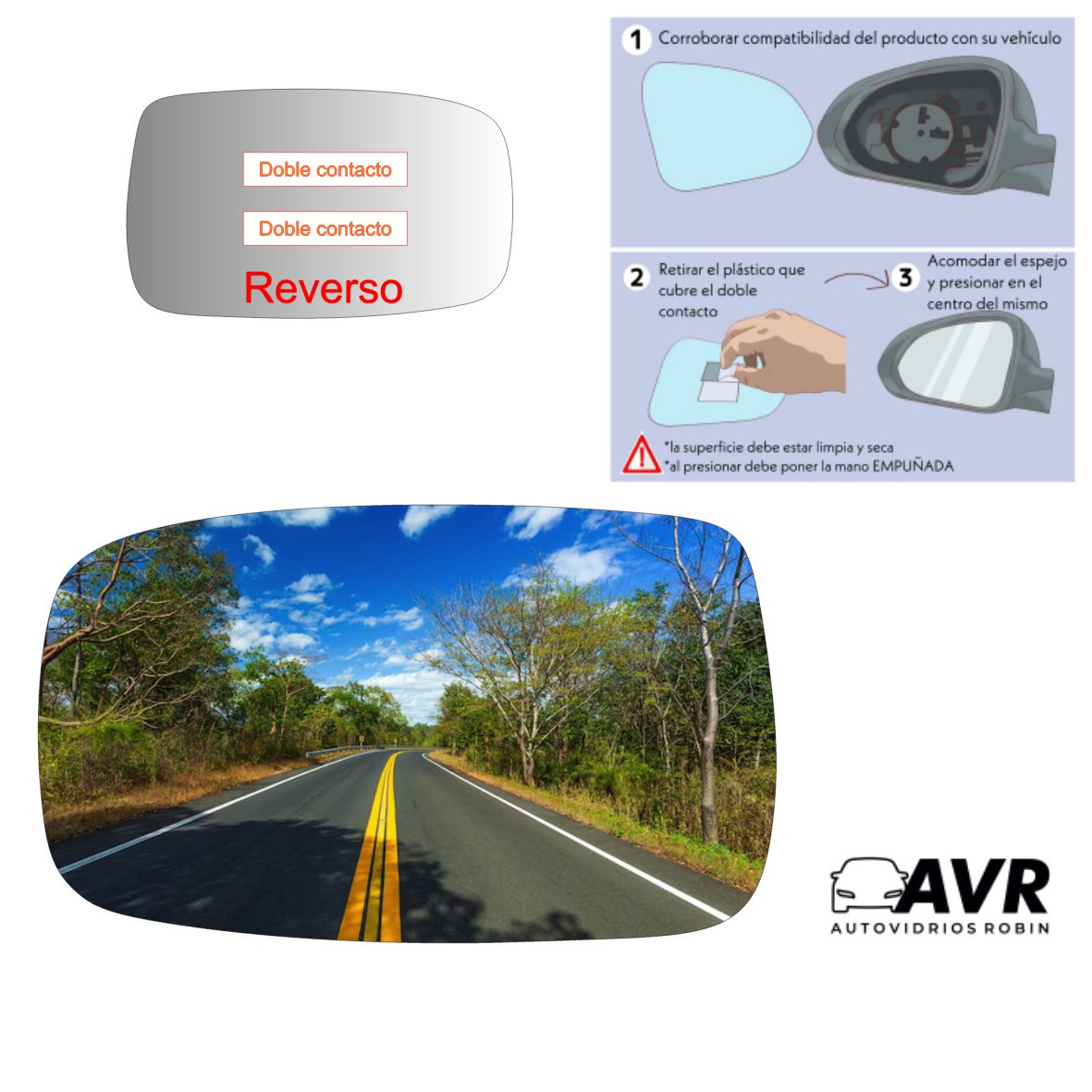 Espejo retrovisor Original BYD G3 2012-2022 - AutoVidriosRobin