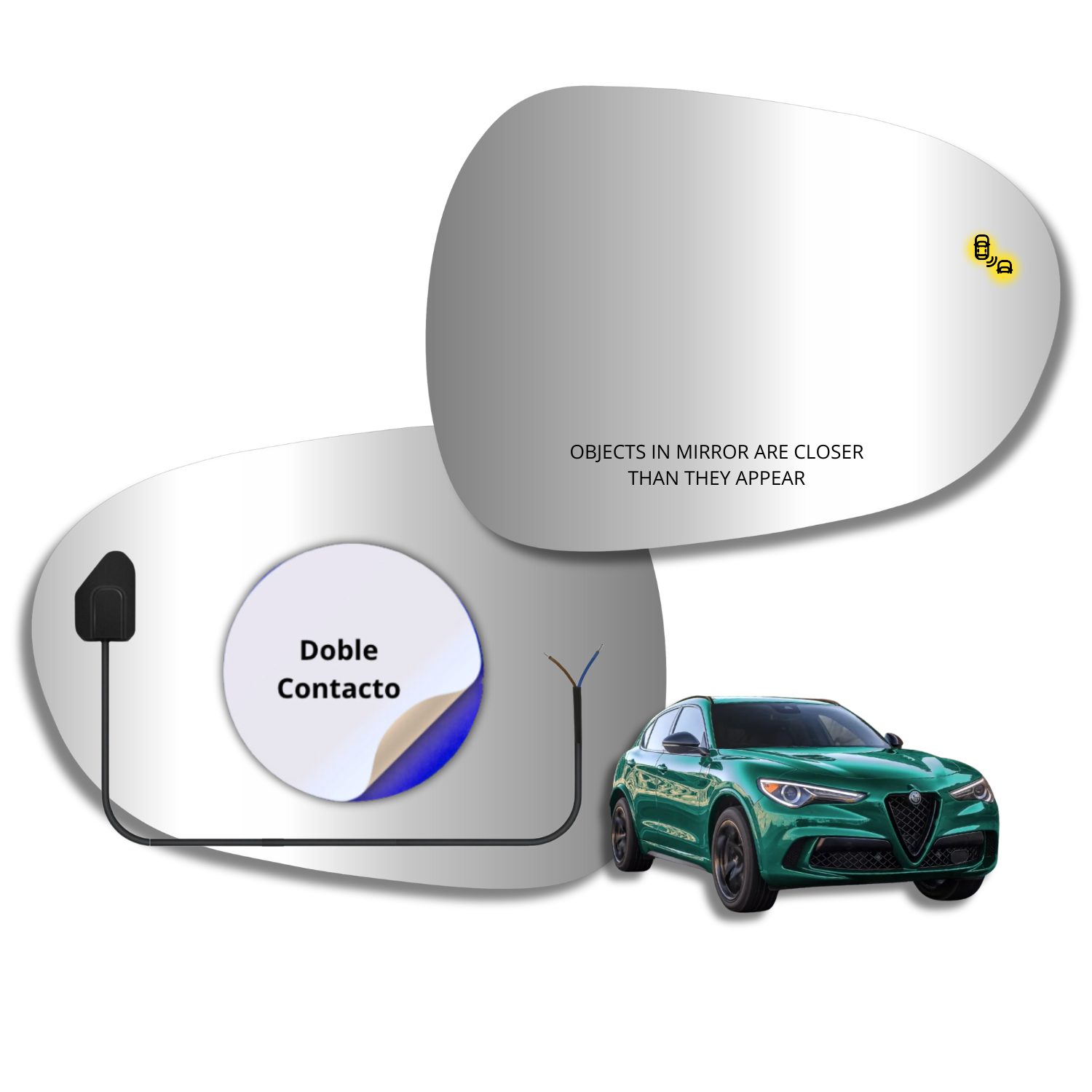 Espejo retrovisor Alternativo Panorámico Alfa Romeo Stelvio 2022-2025 - AutoVidriosRobin