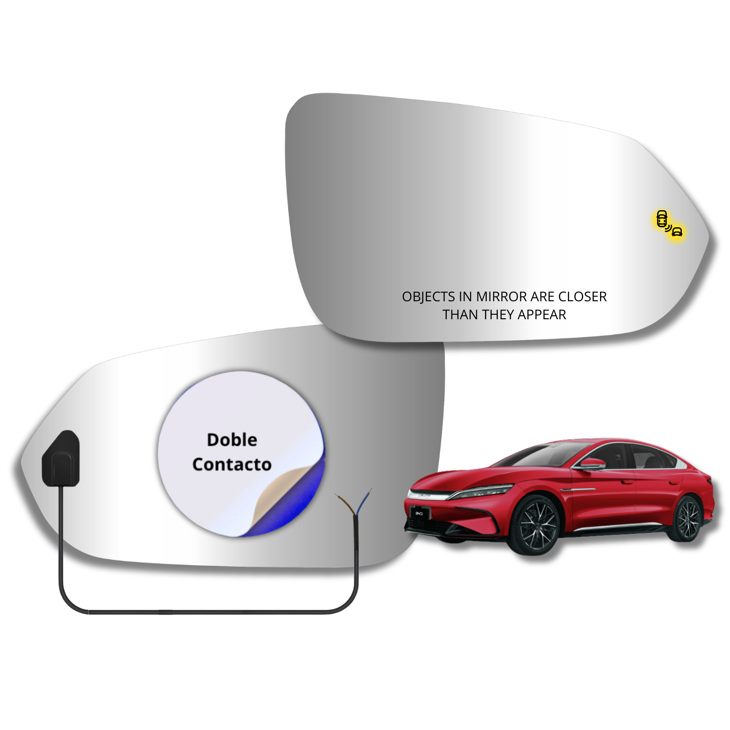 Espejo retrovisor Alternativo Panorámico BYD Han 2022-2026 - AutoVidriosRobin